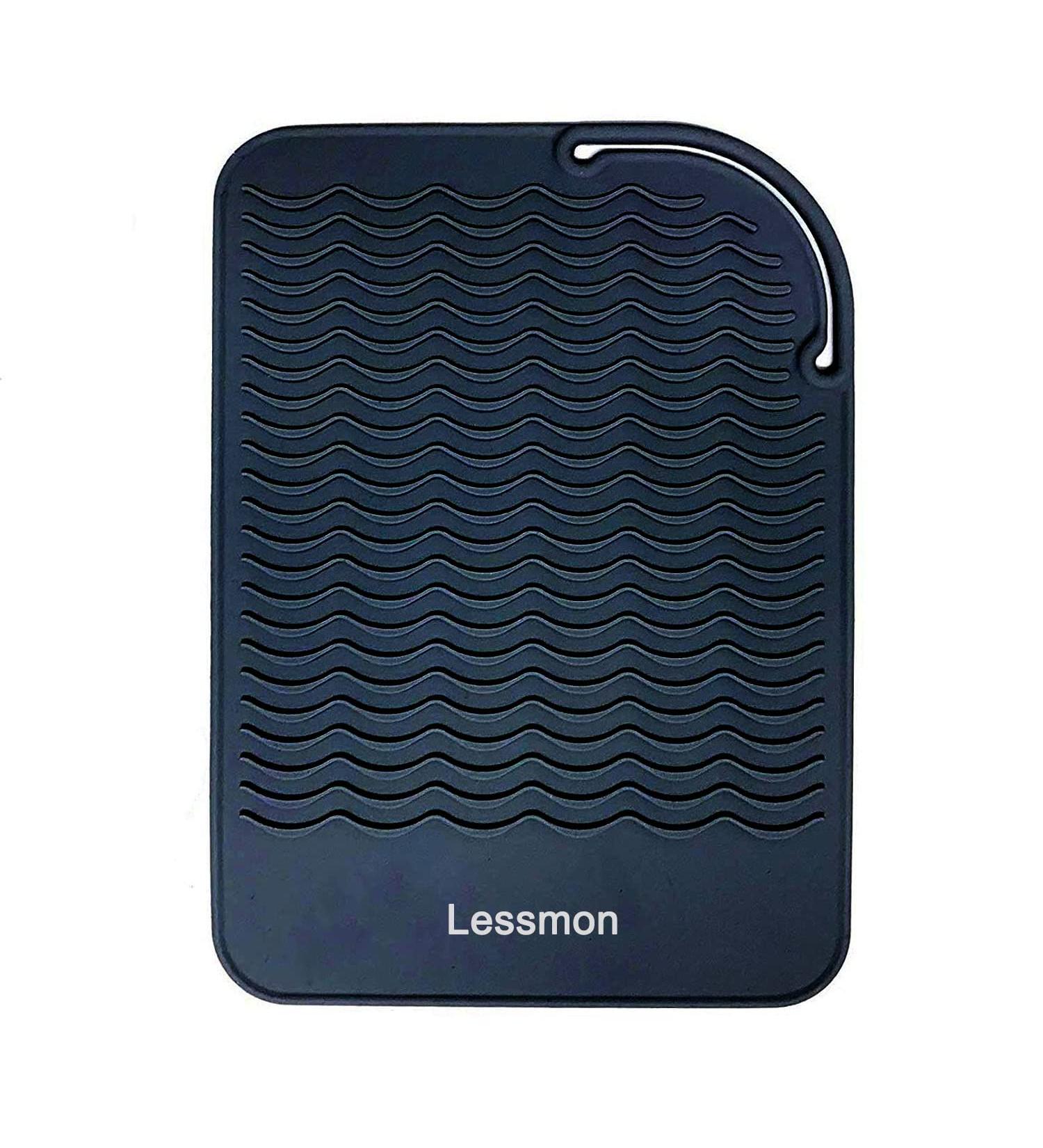 Premium Heat Resistant Mat for Curling Irons & Hair Styling Tools - 9 x 6.5 Black | Essential Protection for Your Styling Equipment - Buy Online on GoSupps.com