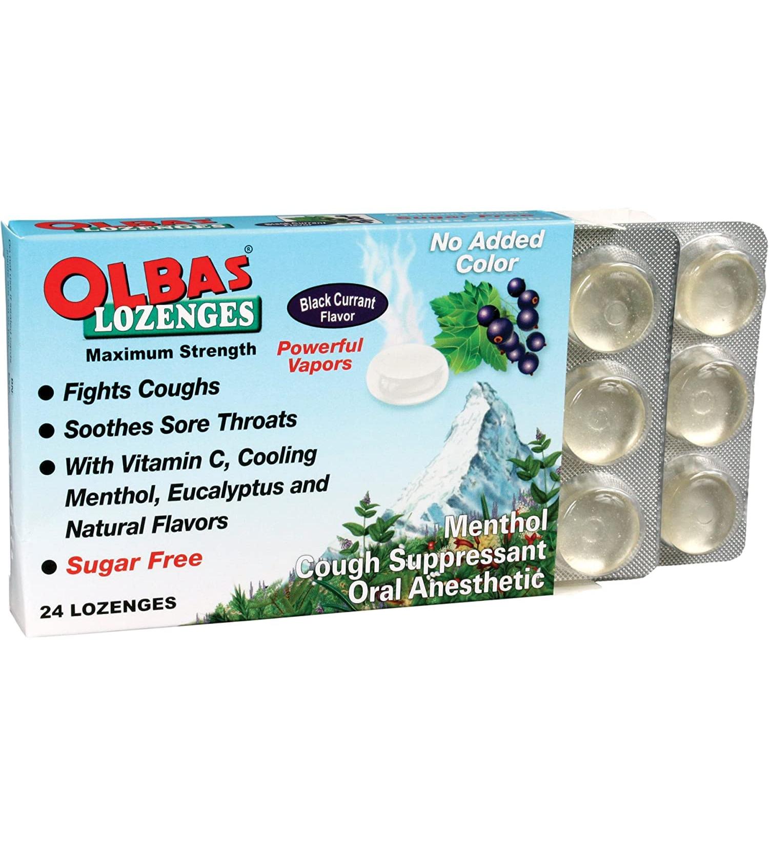 Olbas Sugar Free Cough Drops Lozenges 24 Count: Soothing Relief for Coughs - Buy Online on GoSupps.com