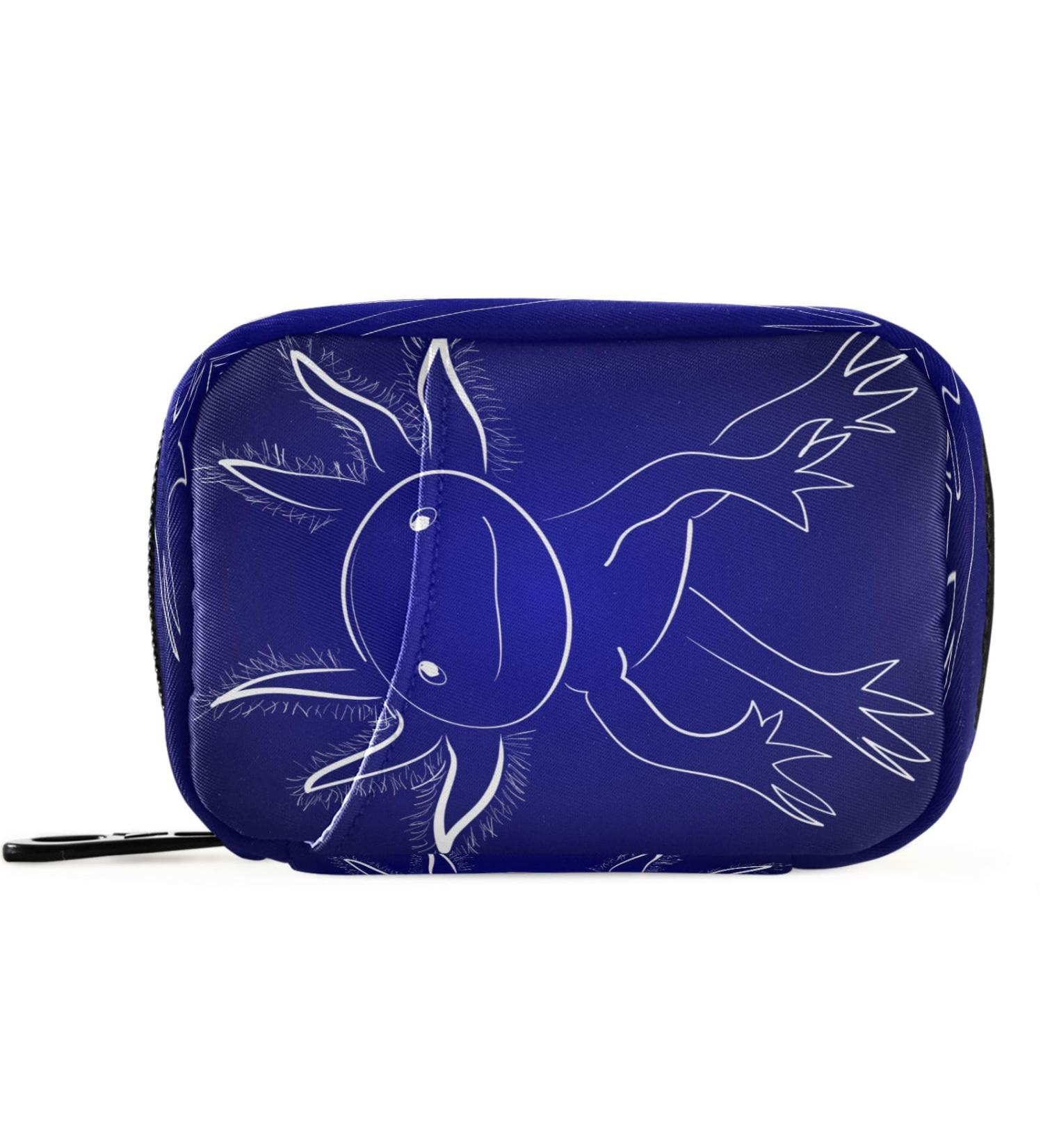 7-Day Axolotl Pill Organizer Case - Funny Travel Pill Box with Zipper | Portable Weekly Vitamin & Supplement Holder - Buy Online on GoSupps.com