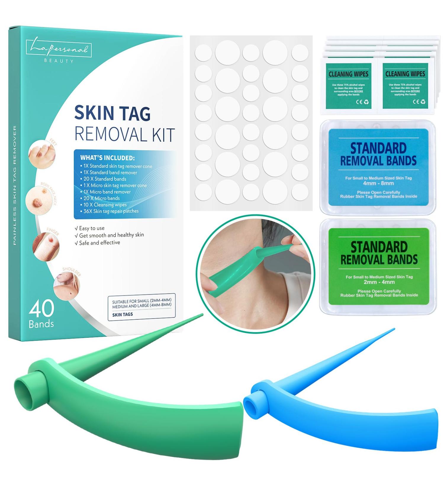Buy La. Personal Warts Review Kit - Skin Tag Remover with 40 Repair Patches Safe & Painless for All Body Parts (2mm to 8mm) - Buy Online on GoSupps.com