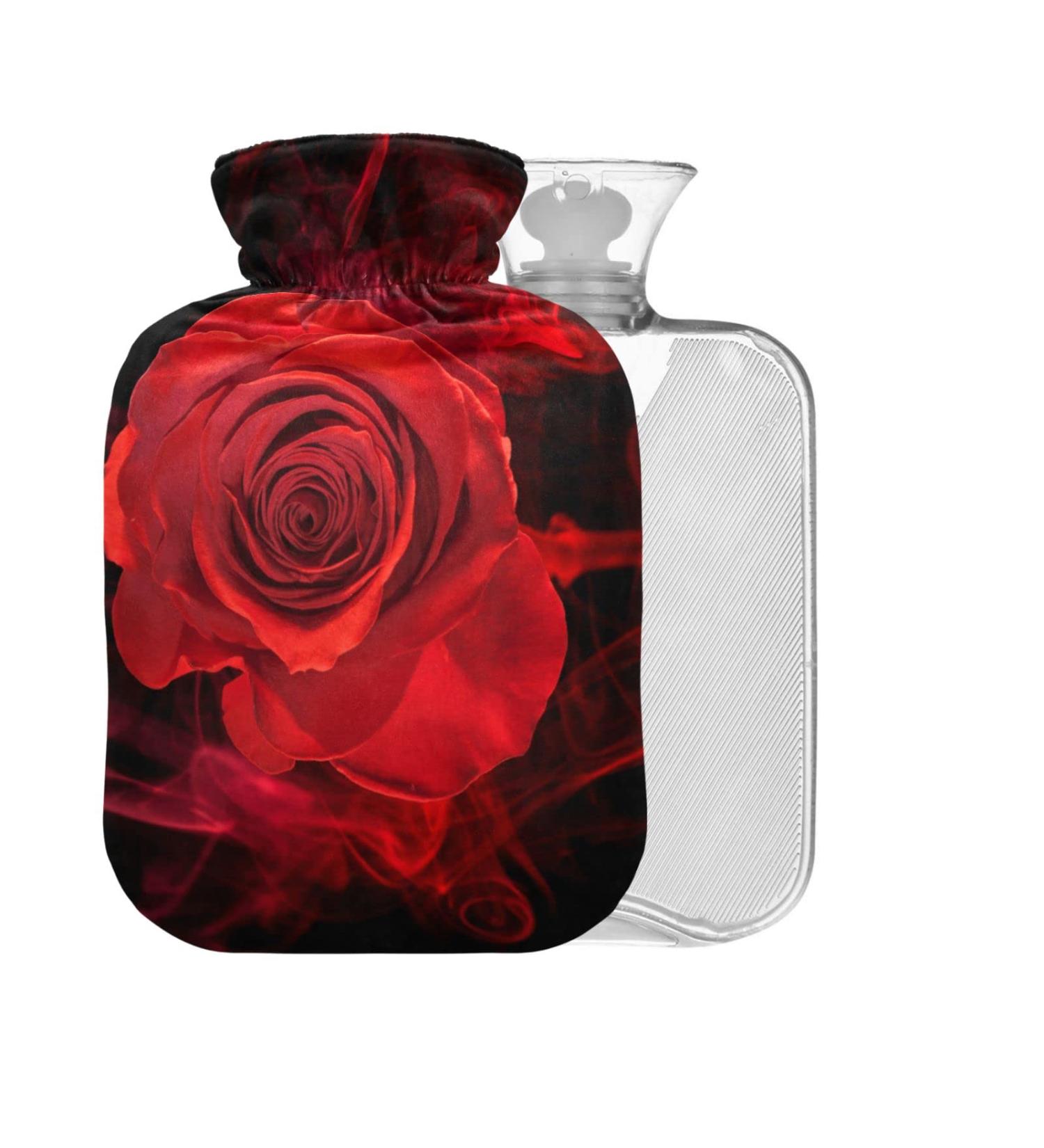 1L Hot Water Bottle with Cover - BPA Free Small Ideal for Pain Relief & Hot/Cold Compress - Buy Online on GoSupps.com