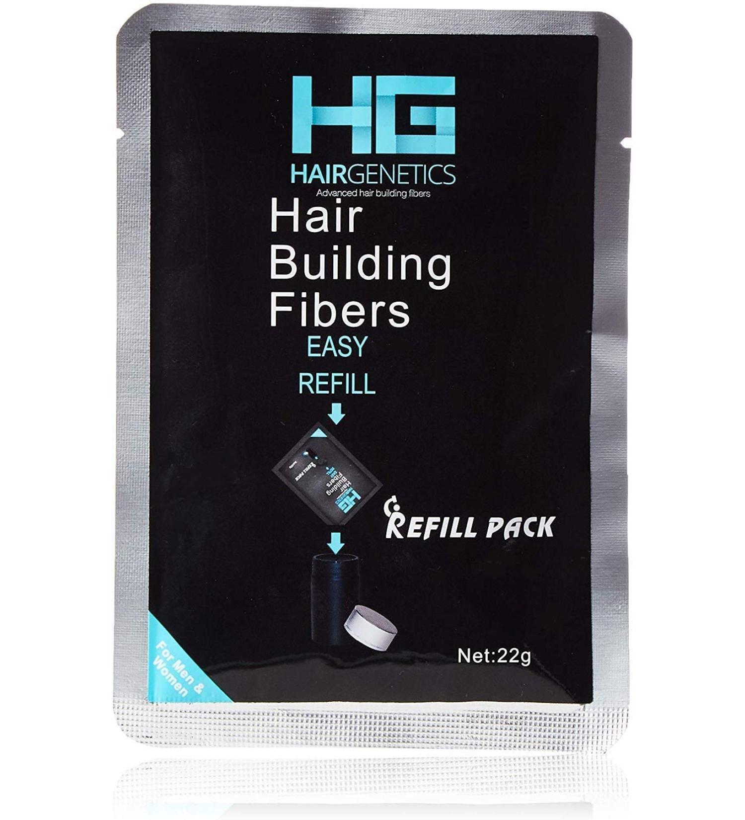 Hair Genetics Advanced Keratin Hair Fibers - 22g Light Brown | Professional Hair Loss Concealer for Men & Women | Save Money on Hair Solutions - Buy Online on GoSupps.com