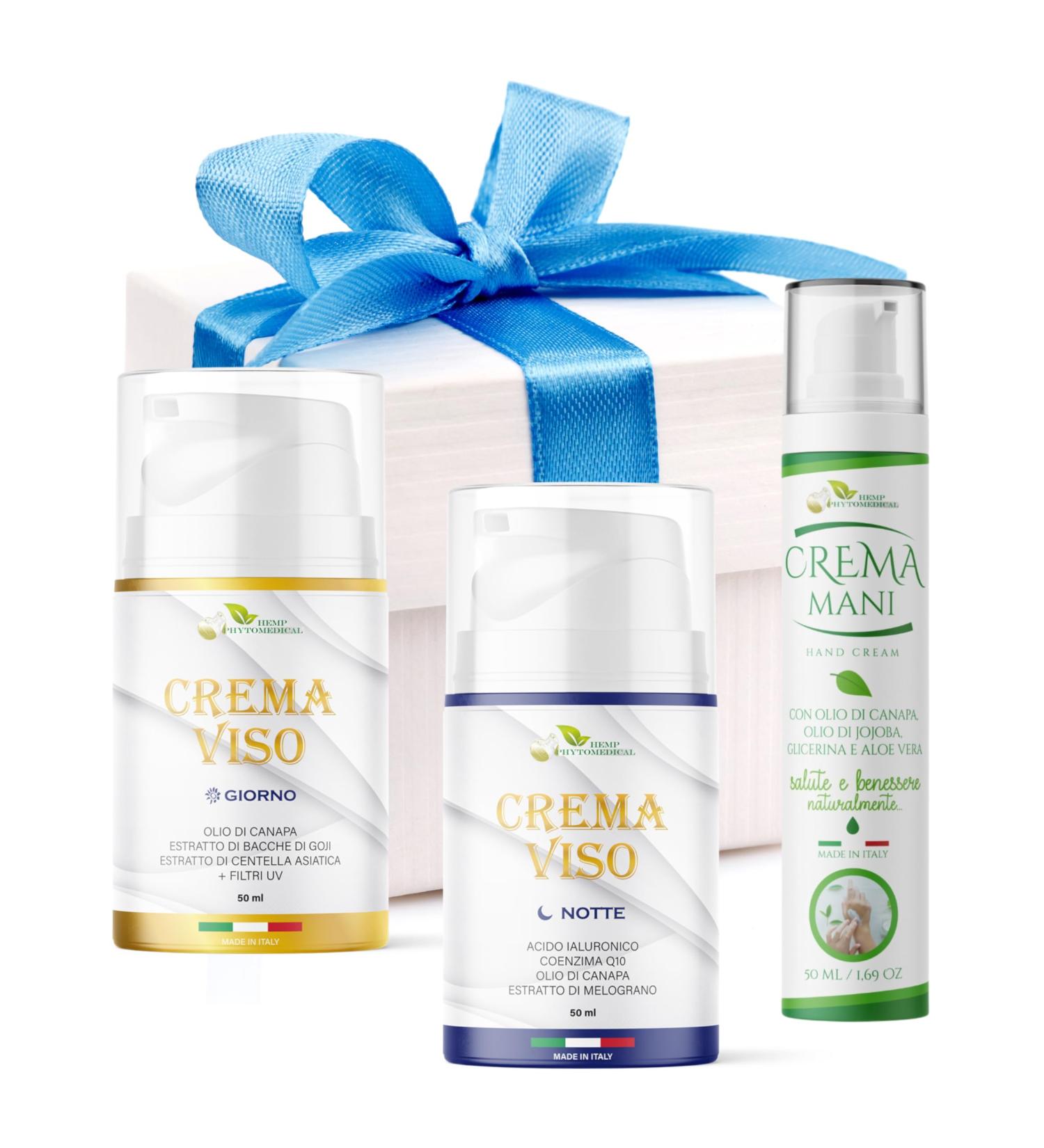 Hemp Phytomedical Face & Hand Treatment Kit - Hand Cream & Day/Night Face Creams for Hydration & Care - Shop Internationally - Buy Online on GoSupps.com