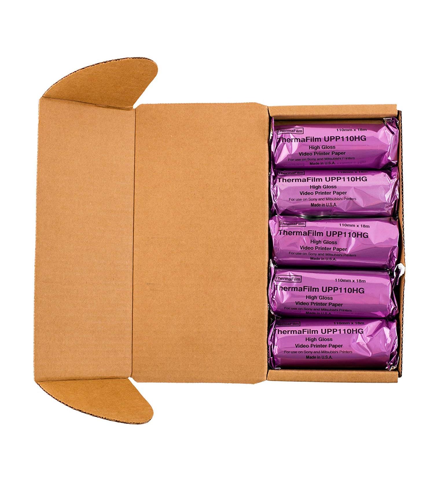 Sony Compatible UPP110-HG Generic High Gloss Ultrasound Film 5 Rolls - 110mm x 18m - Buy Online on GoSupps.com