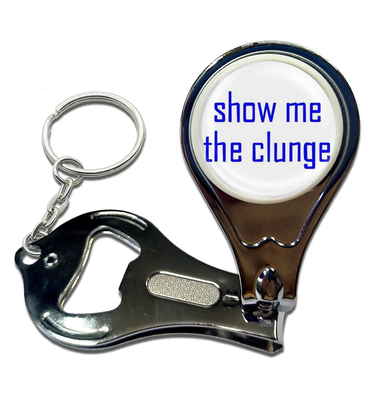 BadgeBeast.co.uk Show Me The Clunge - Key Ring Bottle Opener and Nail Clipper - Buy Online on GoSupps.com
