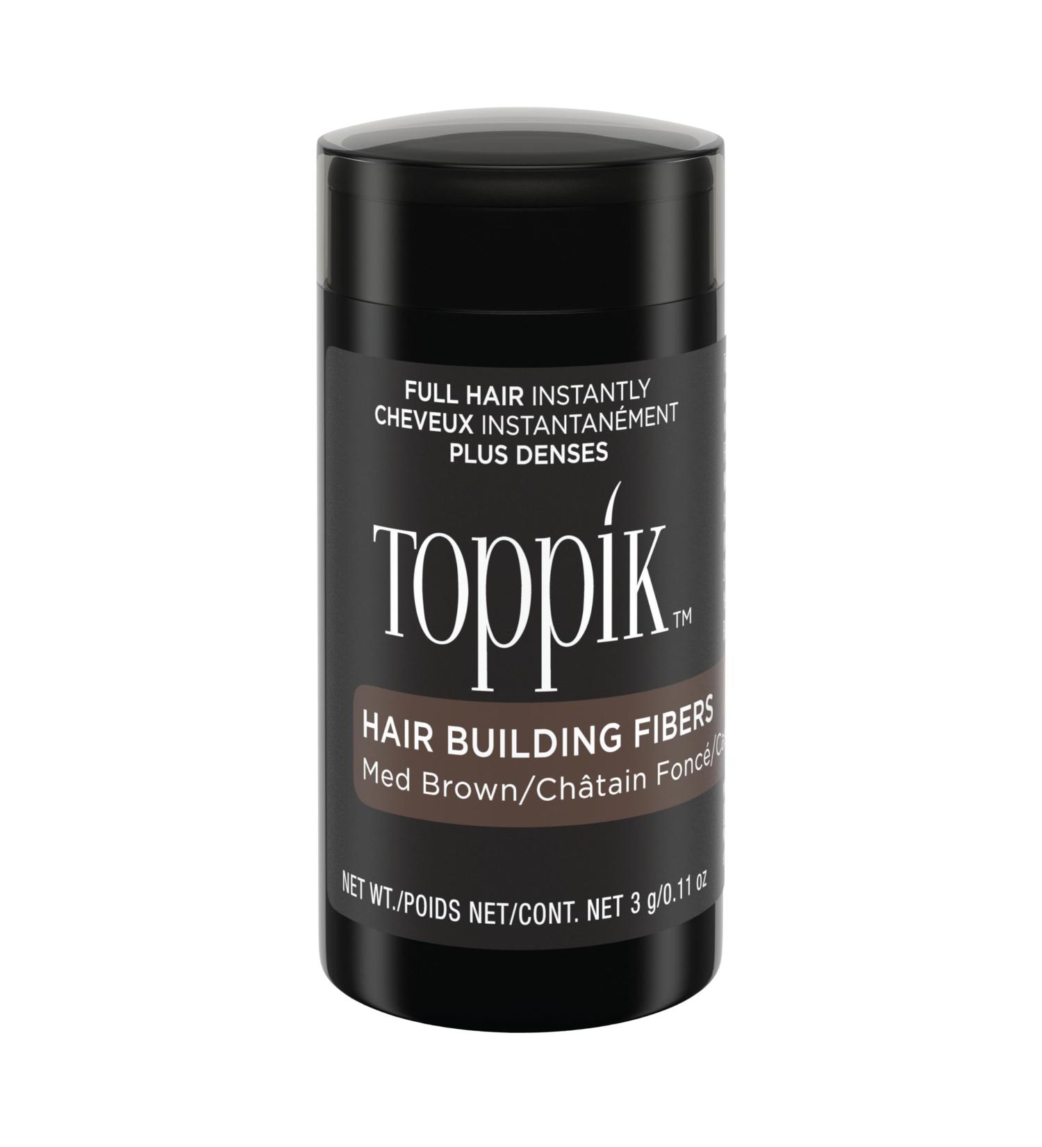TOPPIK Fibres Capillaires Densifiantes base de K ratine Ch tin fonc - 3g - Cheveux l'Aspect Naturellement plus Epais Pour densifier Racines Ligne Frontale Barbe Calvitie - Buy Online on GoSupps.com