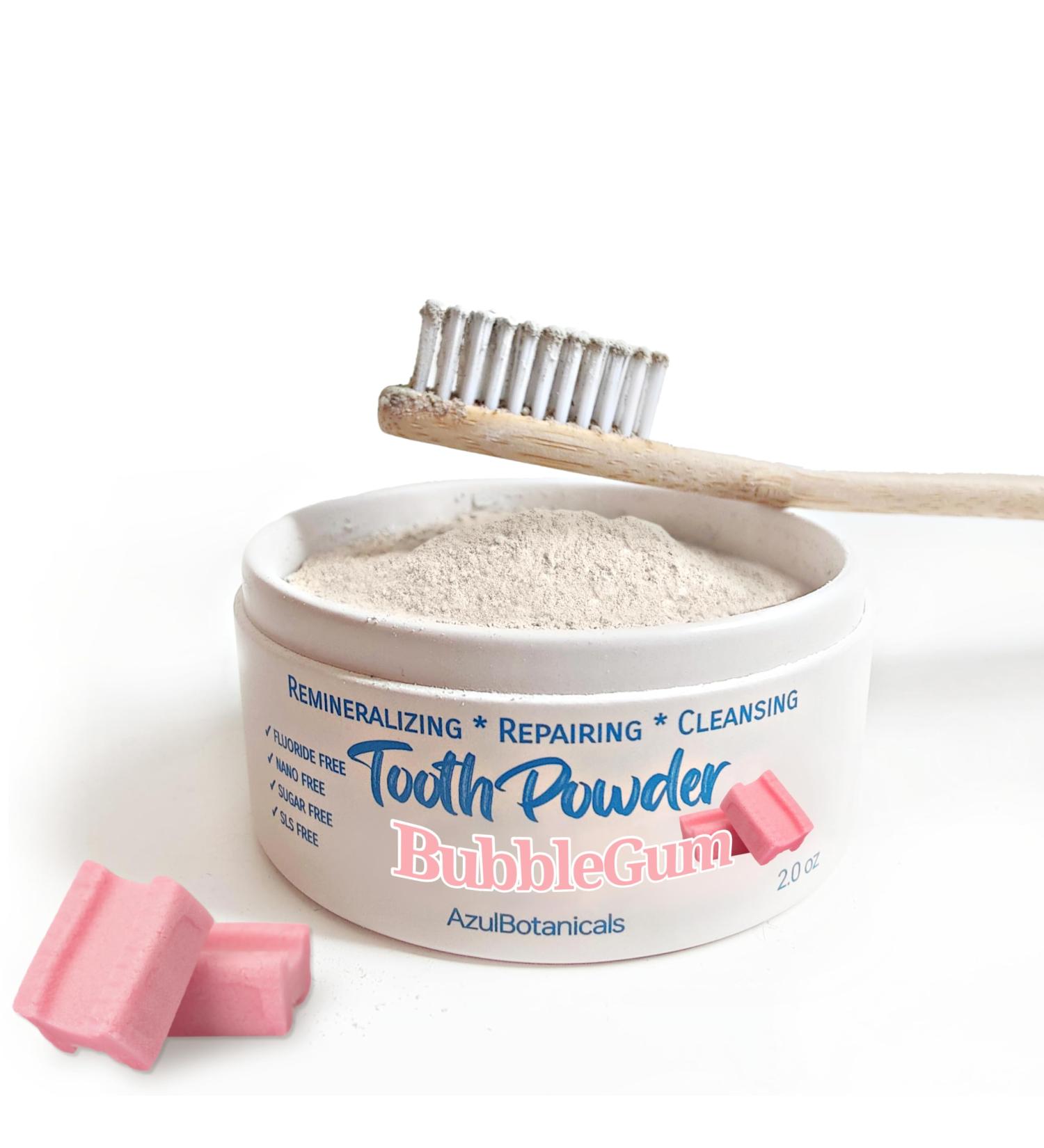 Remineralizing & Cleansing Tooth Powder, Bubblegum. Fluoride Free, SLS Free, Nano Free for Organic Oral Wellness (2 Ounces) Bubblegum 2 Ounce (Pack of 1) - Buy Online on GoSupps.com