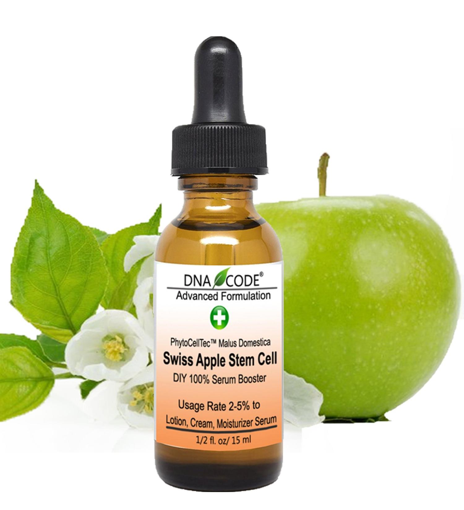 Anti-Aging. DIY Swiss Apple Stem Cell 100% Serum Booster. Remove Wrinkles Rebuild Collagen & Elastin 0.5 Fl Oz (Pack of 1) - Buy Online on GoSupps.com