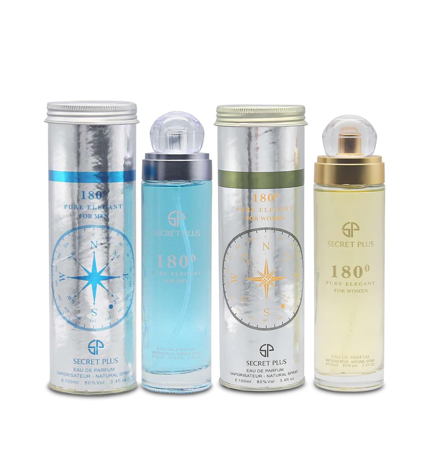 180 Couple Set Perfume for Women/Men Eau De Parfum - Amber Floral Jasmine Bourbon Vanilla & Woods Oriental-Floral Women/Men Cologne with a Modern Twist Elegant 100ml Bottle for Best Gift - Buy Online on GoSupps.com