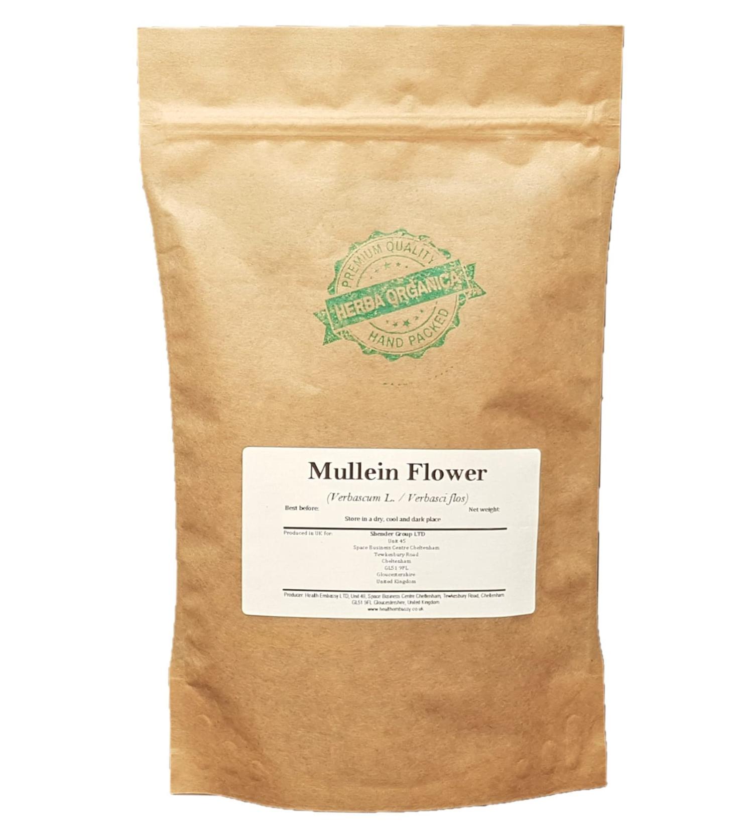 Herba Organica Mullein Flower Herbal Tea - Verbascum L - Fleurs de Bouillon Blanc Tisane (50g) - Buy Online on GoSupps.com