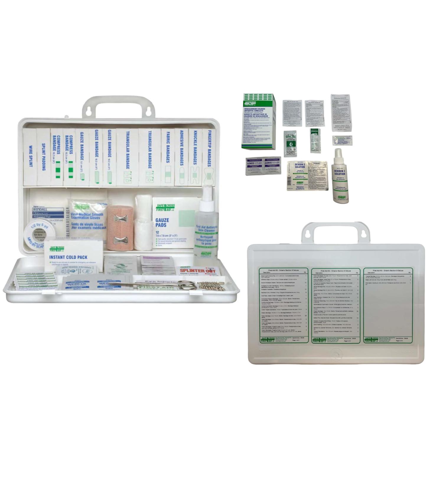 Deluxe Regulation First Aid Kits WSIB Ontario Metal Box Each - Buy Online on GoSupps.com