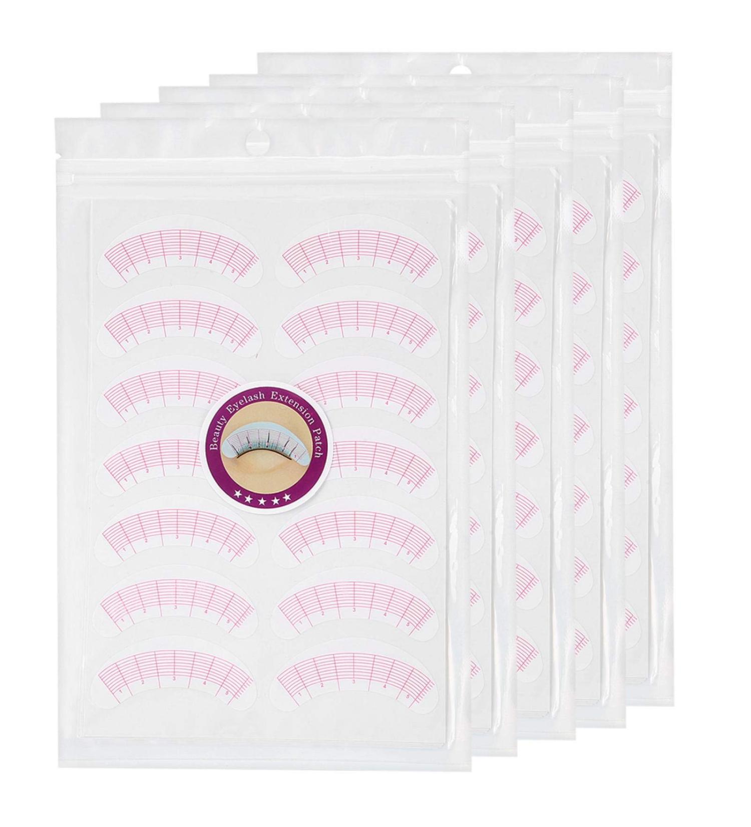 Eyelash Extension Glue Sticker Pads - 175 Pairs for Perfect Eye Positioning & Isolation - Includes Length Size Tips - Buy Online on GoSupps.com