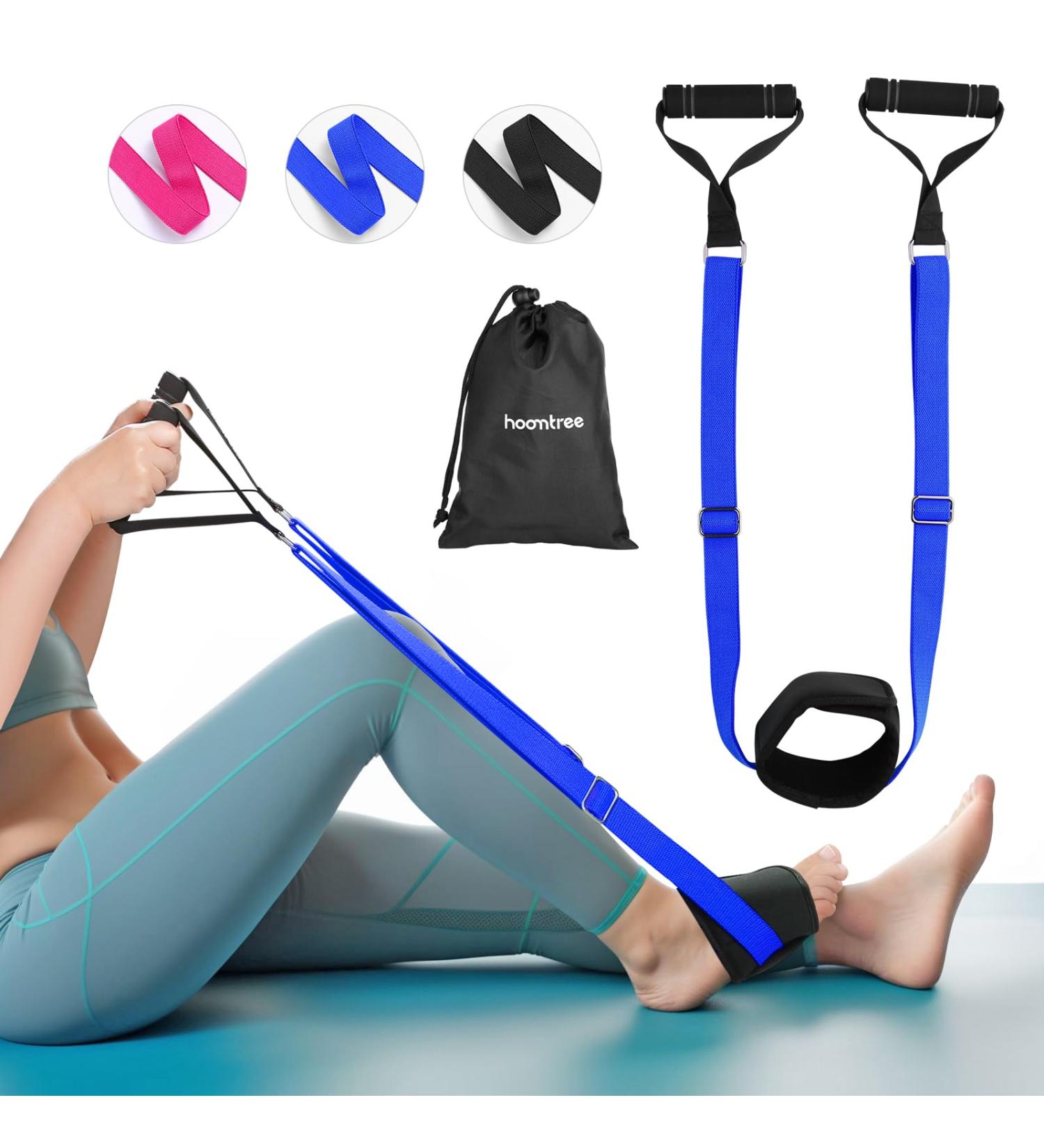 HOOMTREE Knee Replacement Recovery Aids Knee Trainer Increase Range of Motion Pain Relief Knee Slides for Exercise Speeding Recovery After Knee/Hip Surgery with Padded Handles and Foot Sleeve Blue - Buy Online on GoSupps.com