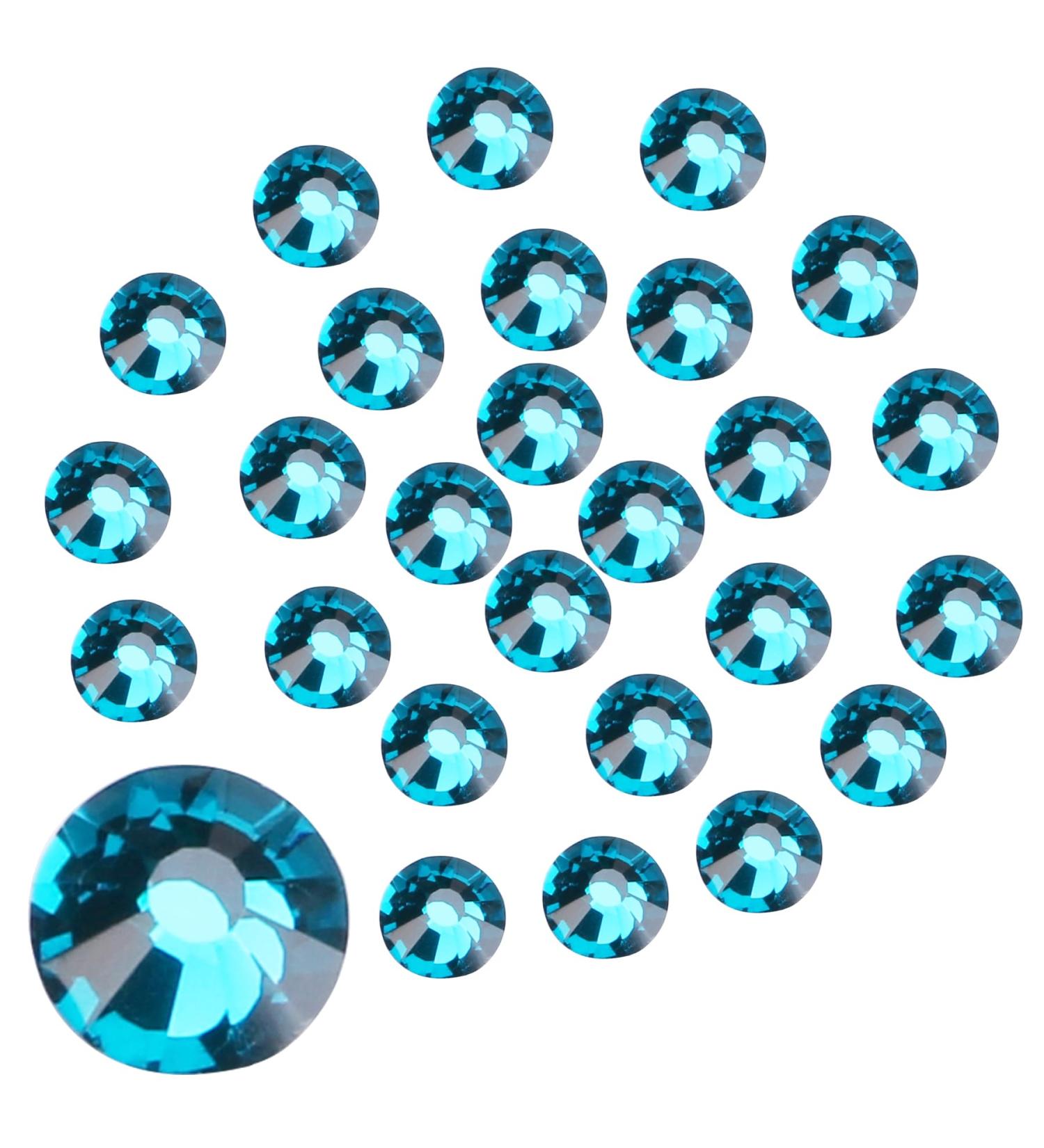 Jollin Flat Back Crystals - 576PCs Blue Zirconia SS20 Gemstones for Nail Art - Glittering Glass Stones - Buy Online on GoSupps.com