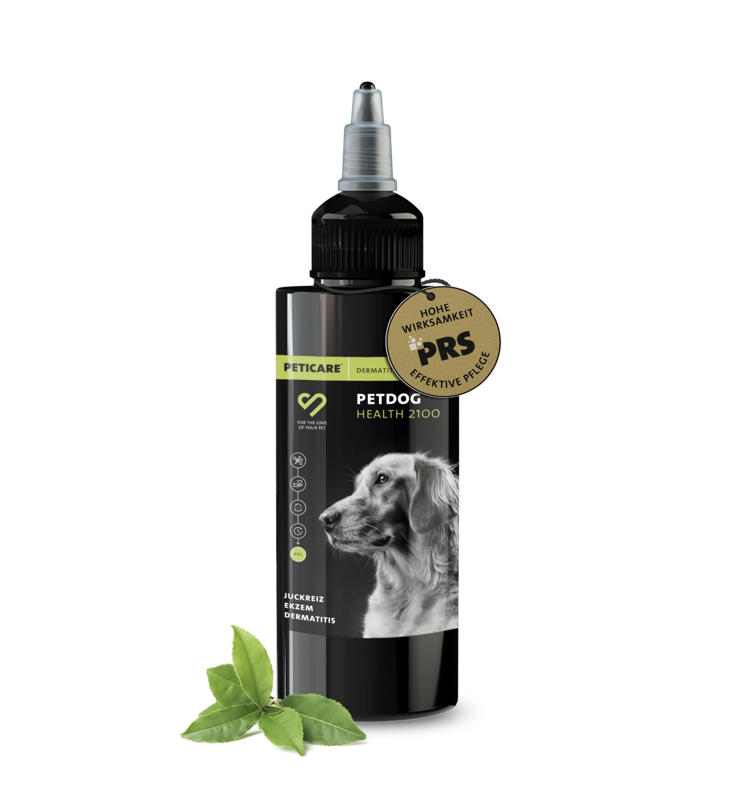 Peticare Eczema Care for Dogs | Relieves Itching & Promotes Skin Regeneration | PRS System | Effective Dermatitis Treatment - Petdog Health 2100 100 ml - Buy Online on GoSupps.com