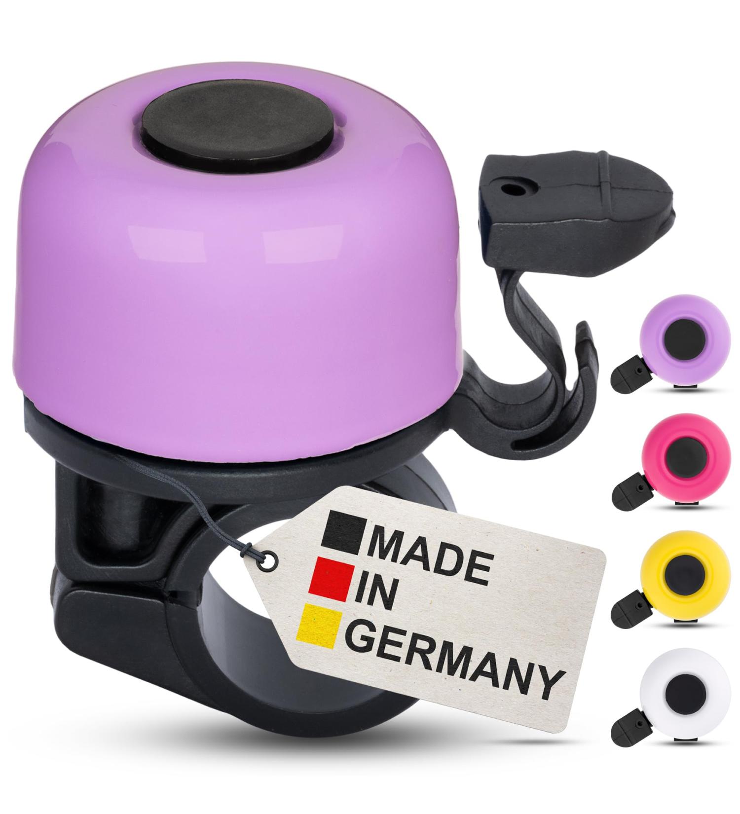 Buy High-Quality Bicycle Bells for Children - Lilac Girls' Bike Bells Made in Germany with Reduction Socket - Buy Online on GoSupps.com