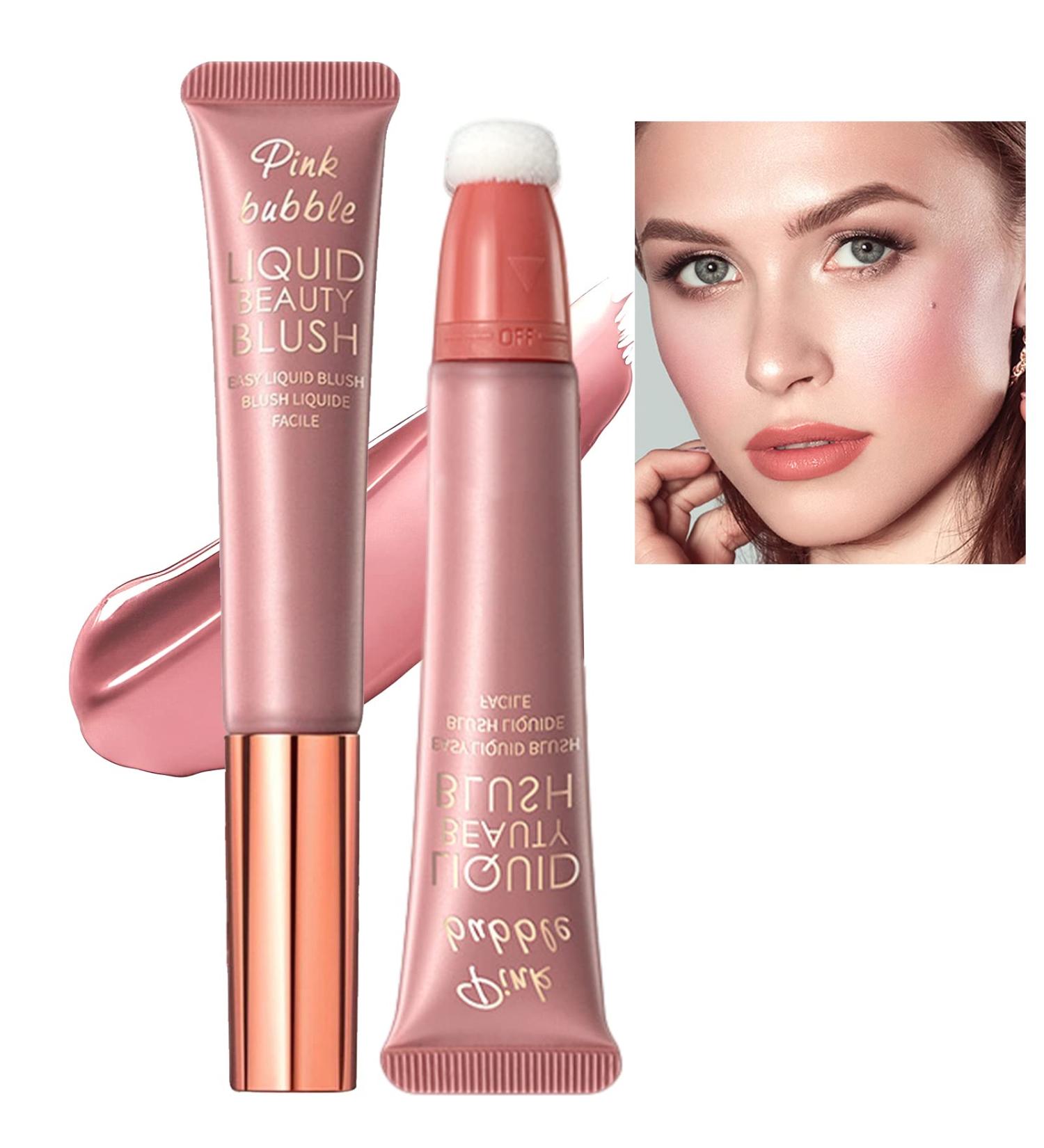 HERBENJOY Liquid Blush Beauty Wand Cream Blush - Long Lasting & Lightweight | Cheek Makeup with Cushion Applicator (03) - 1 ml - Buy Online on GoSupps.com
