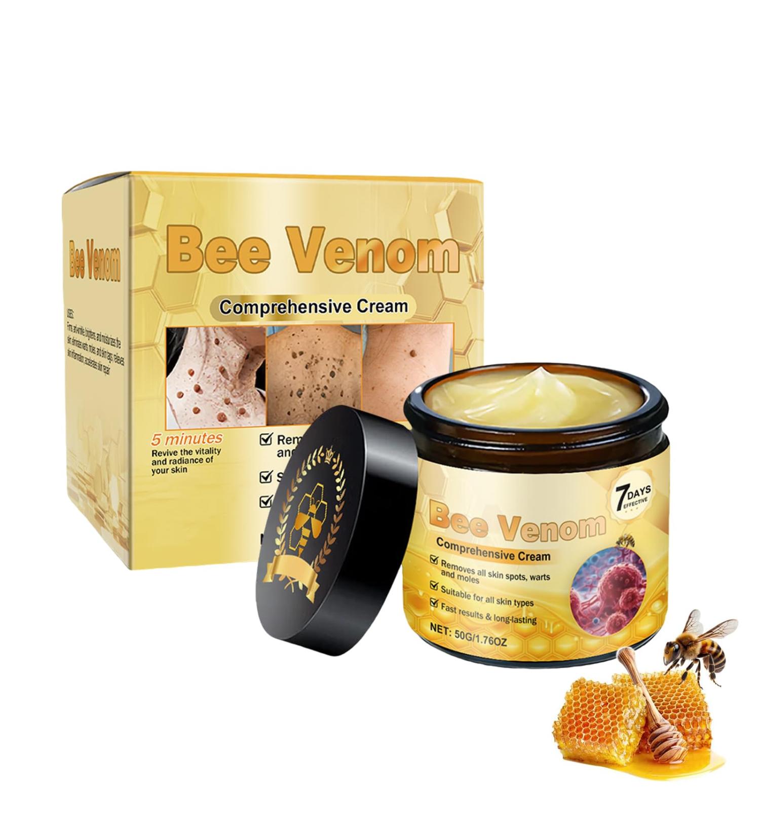  SKZKK Bee Venom Complete Cream - Skin Regenerating Cream - Anti-Aging Serum - Reduces Blemishes Wrinkles and Fine Lines - Apply to Face and Body - Firming and - Buy Online on GoSupps.com