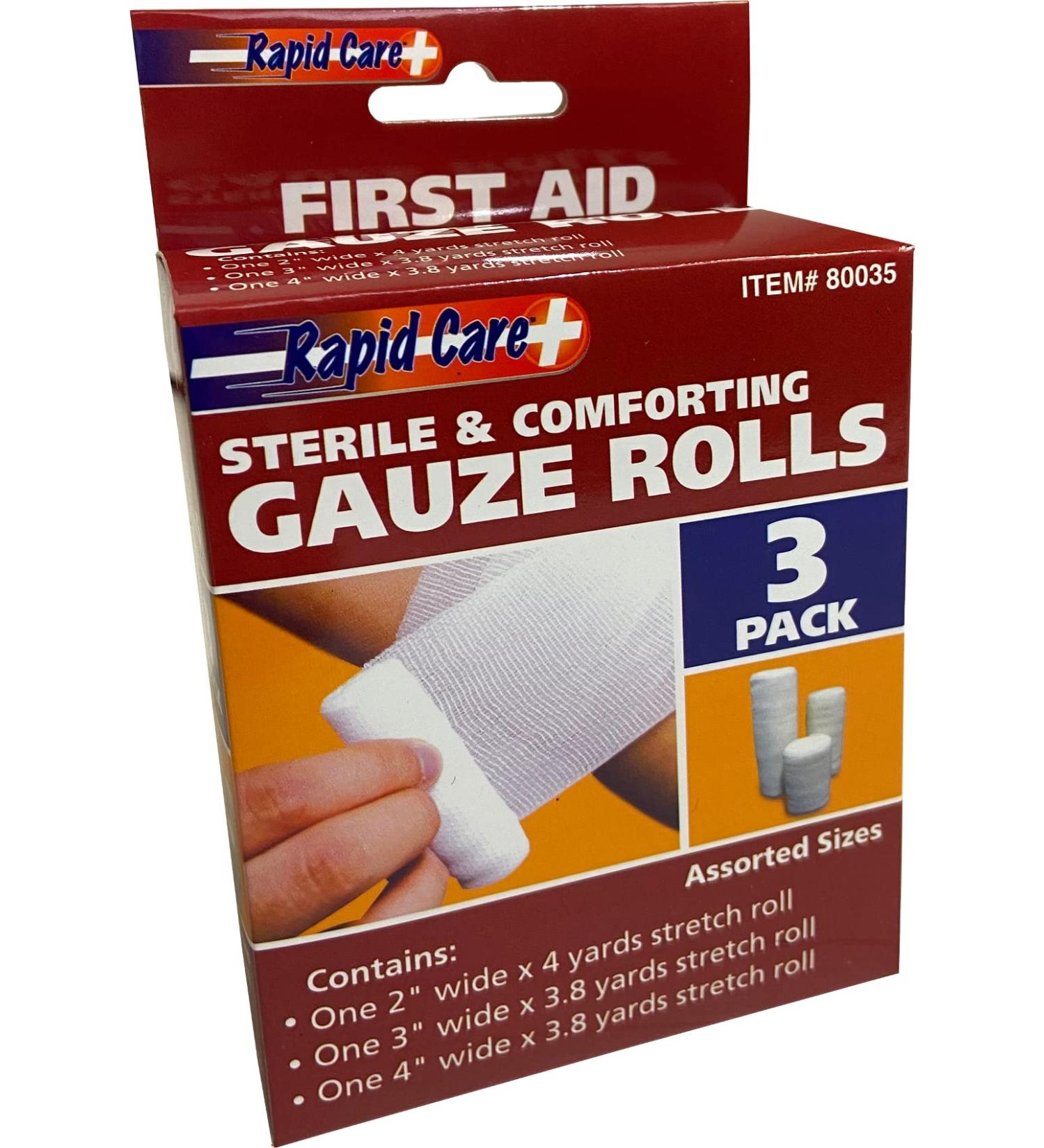 Kole Imports BI842 Sterile Gauze Rolls Set