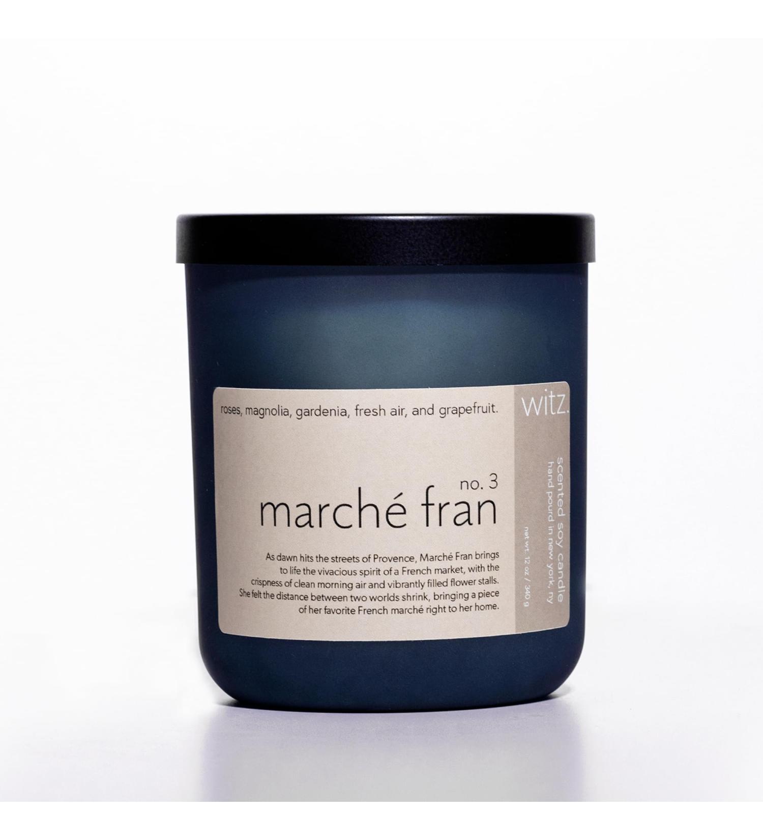Buy NY 12 oz Soy Coconut Wax Scented Candle | Aromatherapy French March Florals Fresh Air & Grapefruit | Non-Toxic Longer Burn with Crackling Wooden Wick - Buy Online on GoSupps.com