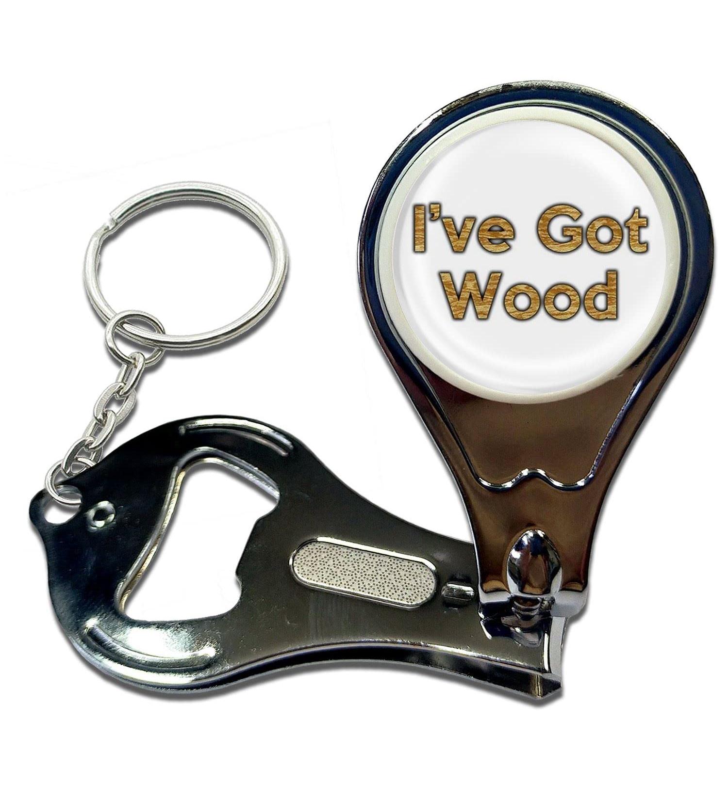 BadgeBeast.co.uk I've Got Wood - Key Ring Bottle Opener and Nail Clipper - Buy Online on GoSupps.com