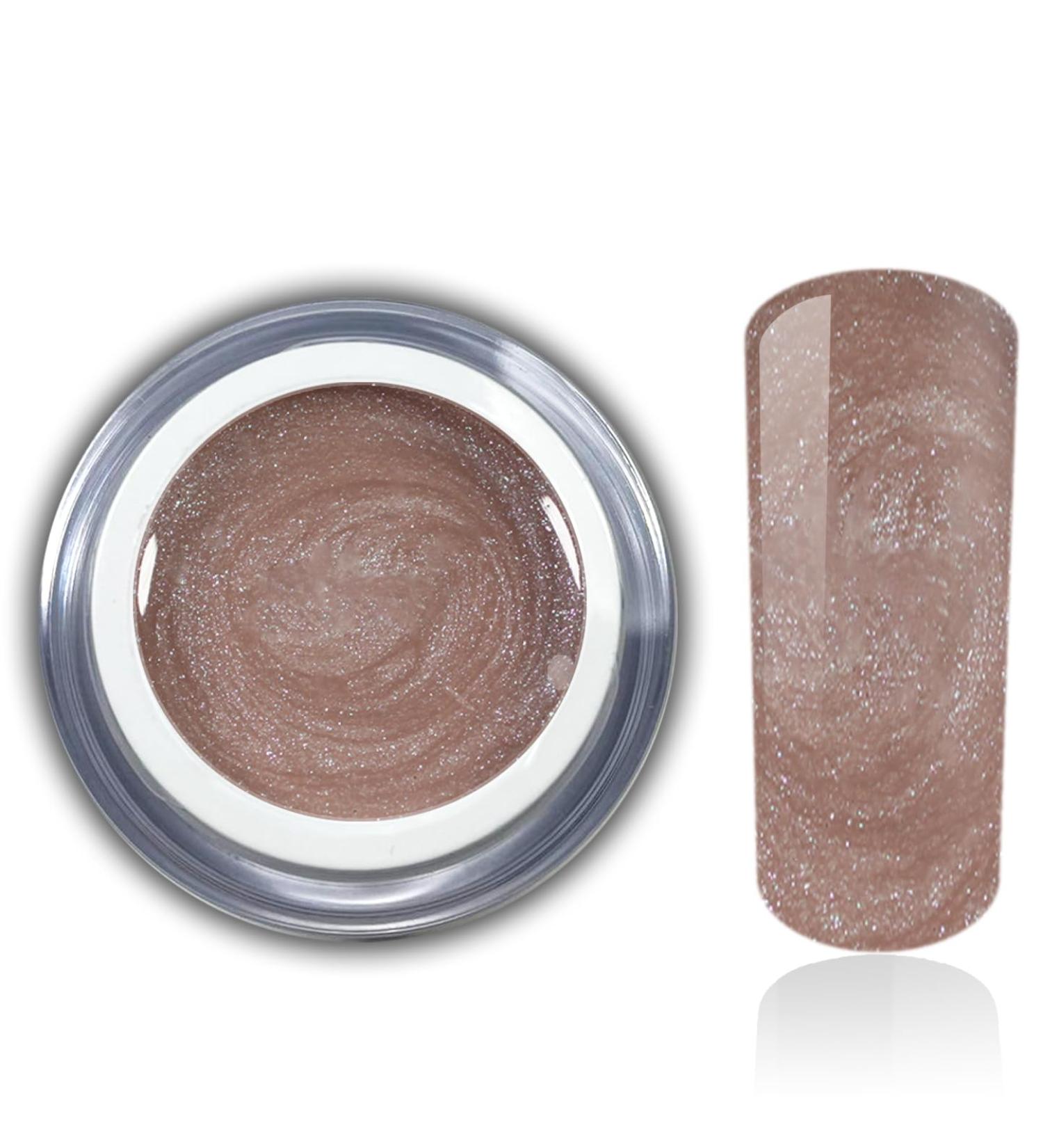 Color Gel Metallic Cappuccino Beige Brown Nude - UV LED Nail Studio Quality | RM Beautynails 1 Pack (5ml) 04 Cappuccino - Buy Online on GoSupps.com