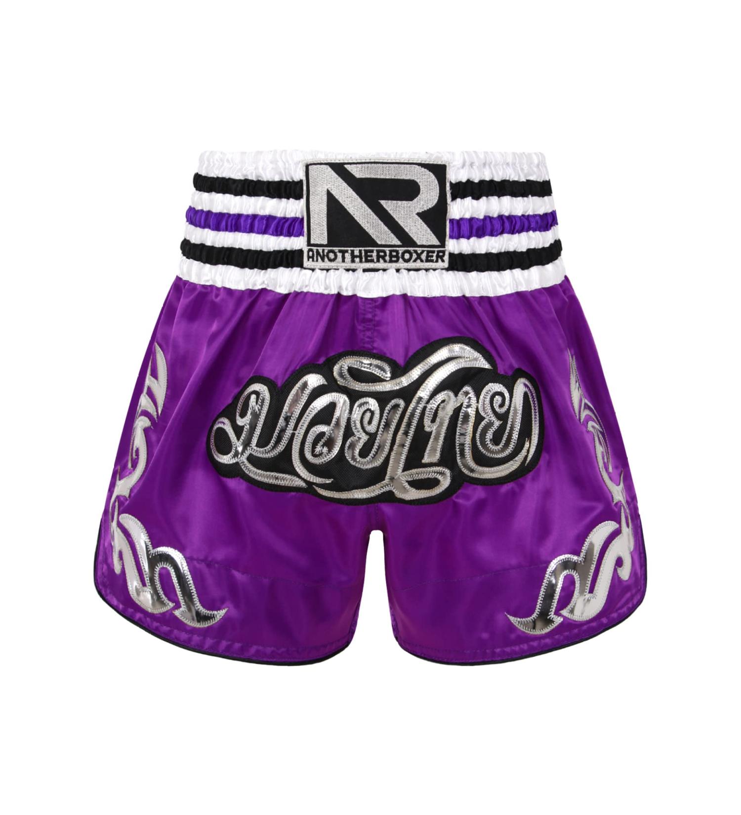 Loloda Muay Thai Shorts - Unisex Purple Medium | MMA Gym Boxing Kickboxing Shorts - Buy Online on GoSupps.com