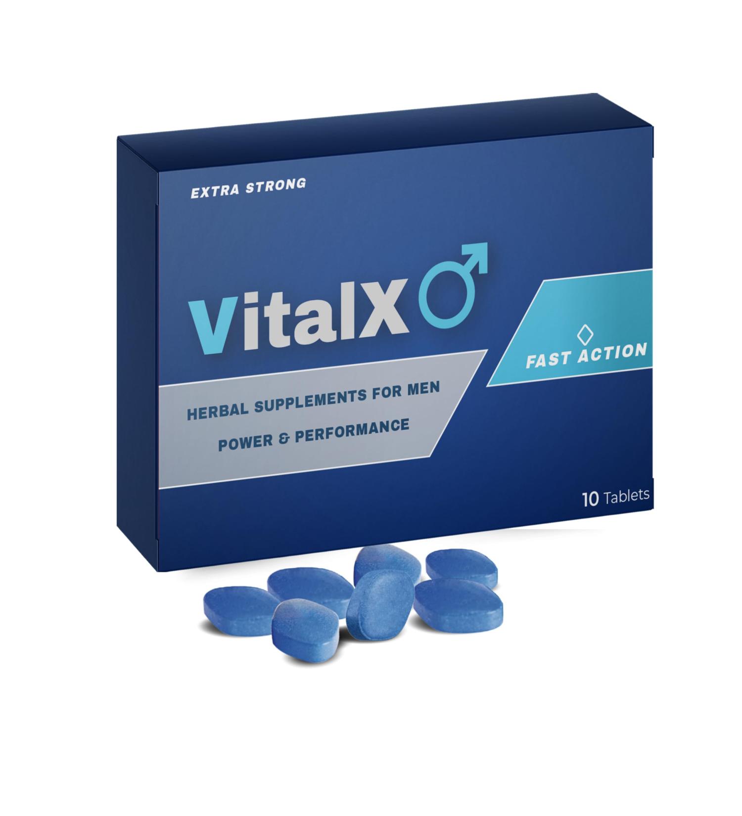 VitalX 10 Tablets - Stronger Power & Performance - Fast-Acting Natural Formula - Buy Online on GoSupps.com