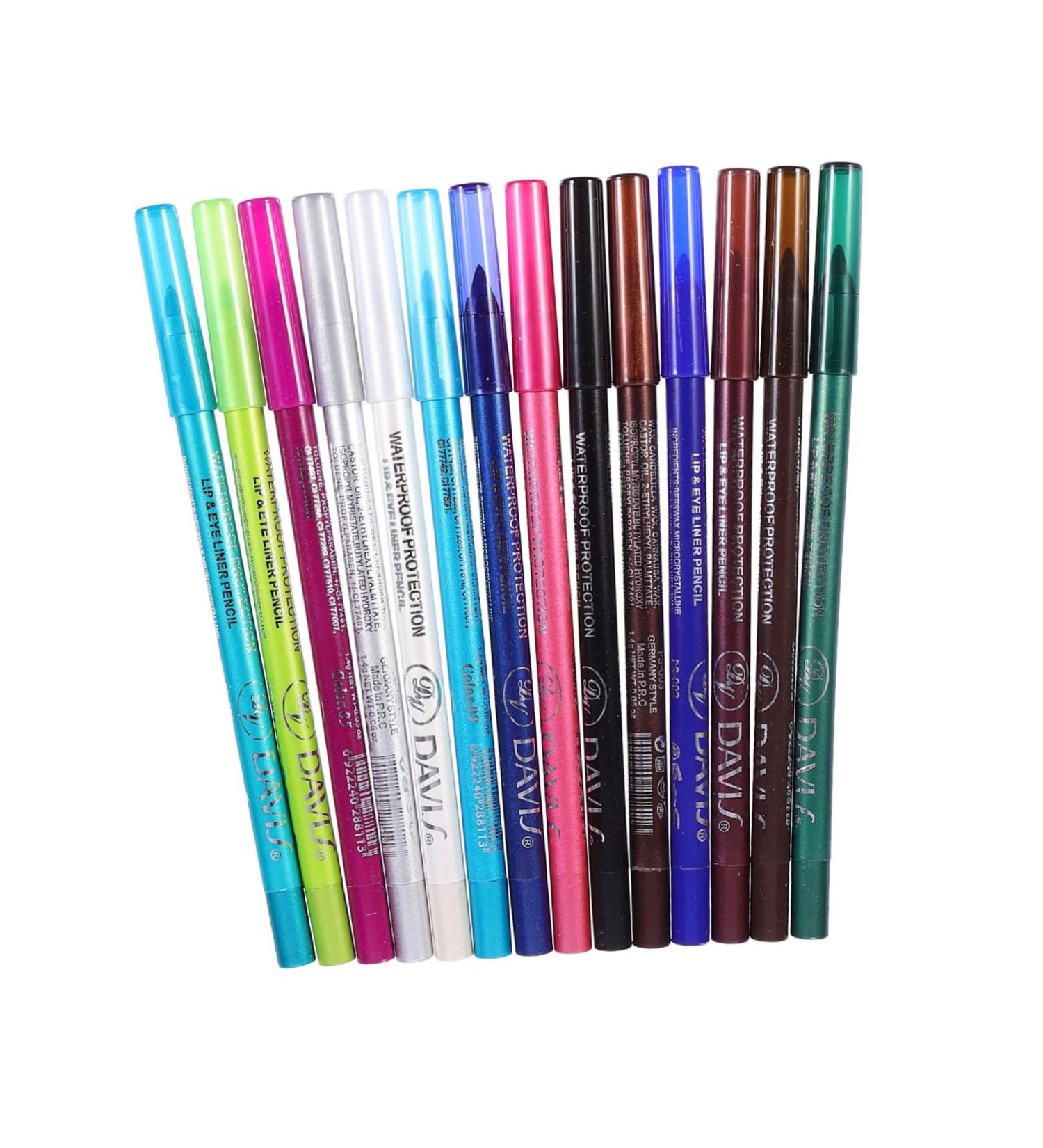 DRESSOOS 14pcs Eyeshadow Pencil Set Cosmetics Pencil Eye Lining Drawing Pencil Eye Lining Pencil Cosmetic Accessories Girl Eye Liner Drawing Pencil Makeup Accessory Girl Eyeliner Pencil - Buy Online on GoSupps.com
