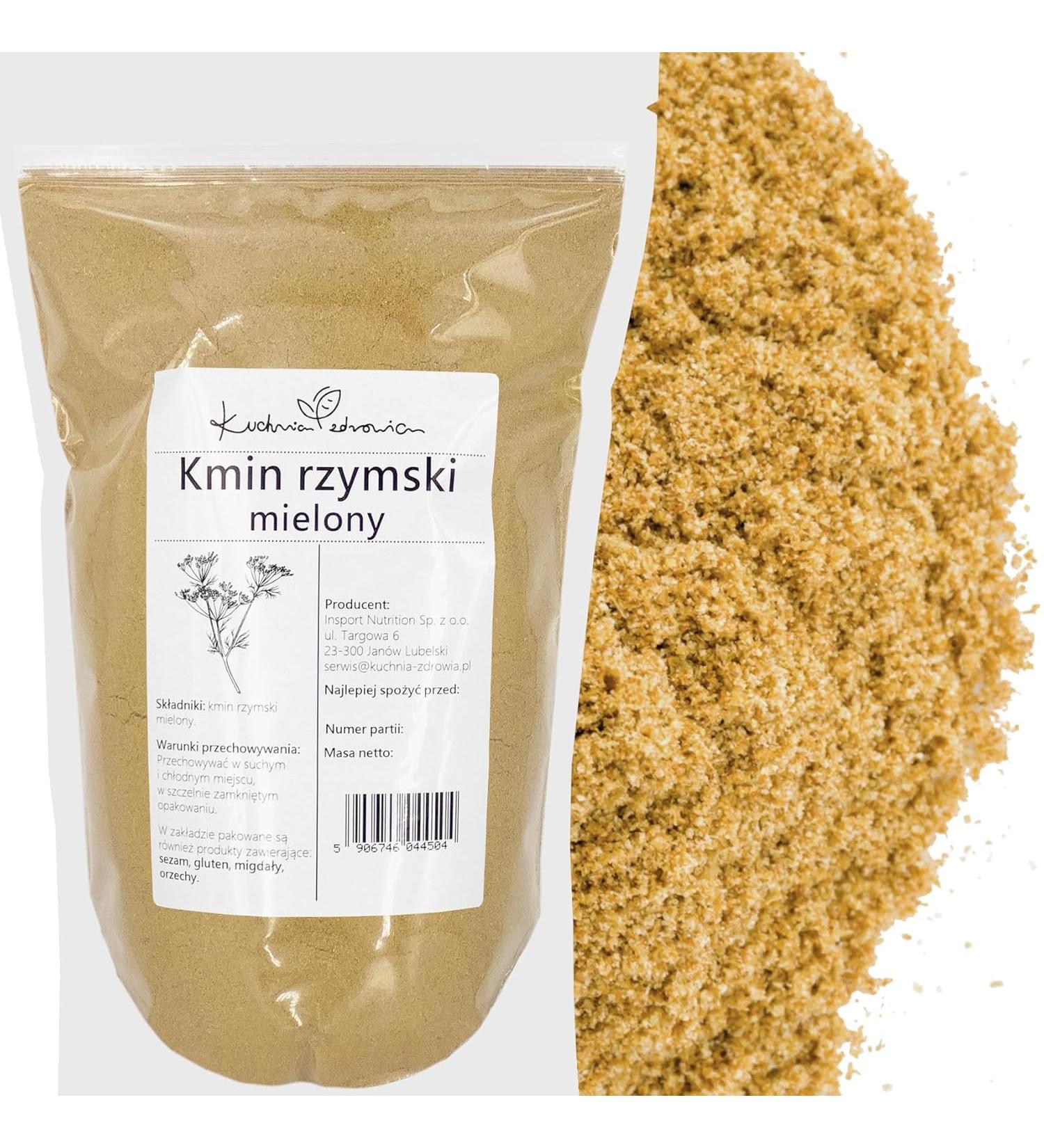 Kuchnia Zdrowia - Ground Romanian Cumin - Aromatic Spice - Natural - Leak Proof Packaging with Zipper - Doypack: (200 Grams) - Buy Online on GoSupps.com