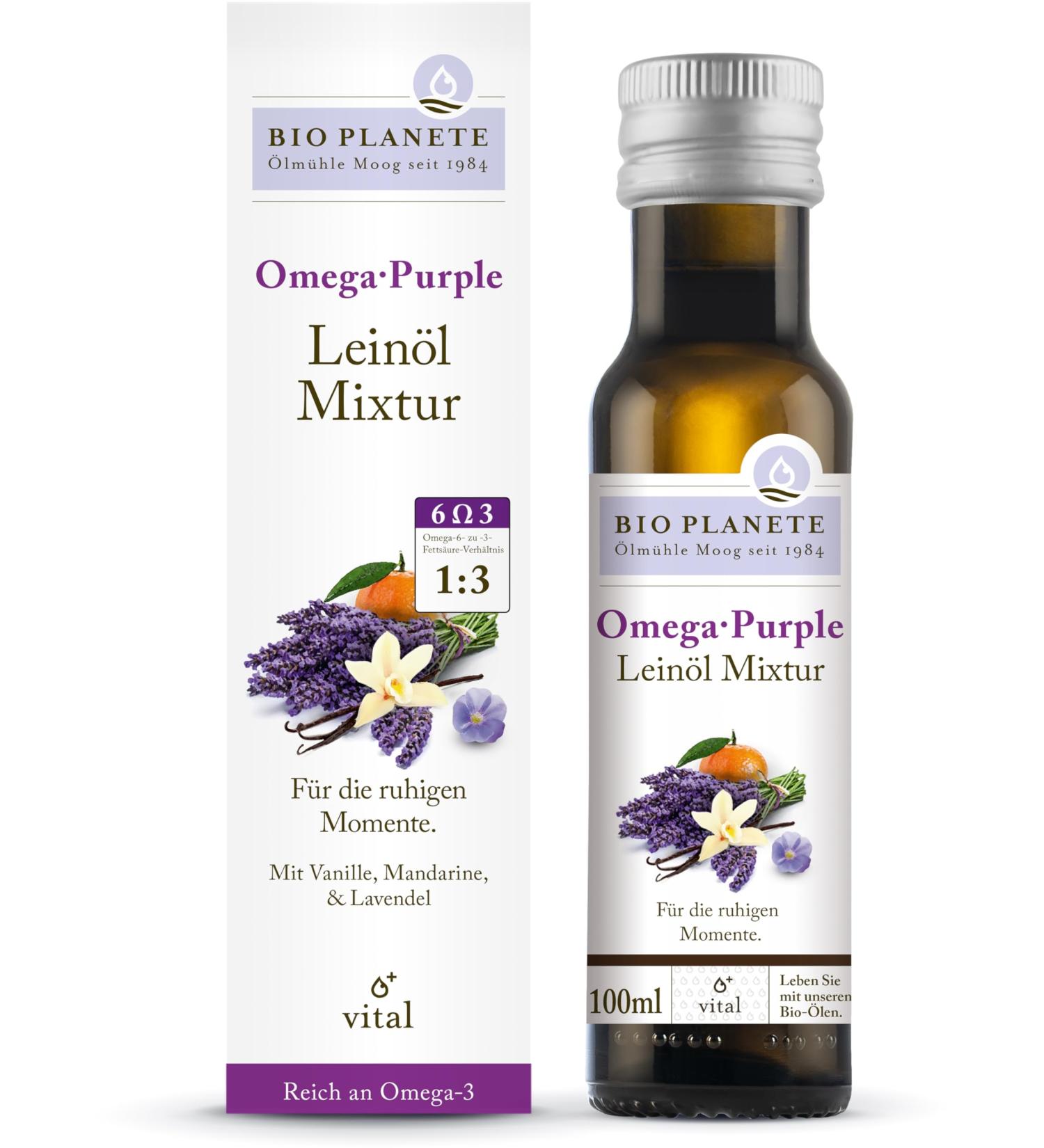 Bio Planete Omega Purple Linseed Oil Mixture (1 x 100 ml) 100 ml (1 pack)