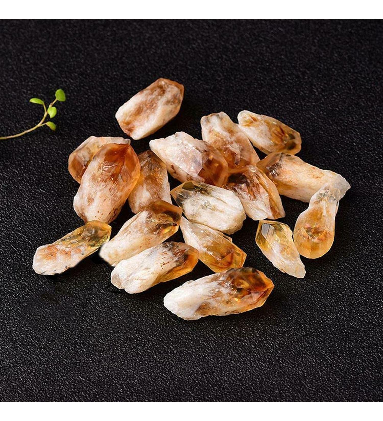 Natural Crystal Rough Natural Brazilian Rough Citrine Point Ore Raw Quartzs Stones Jewelry Specimen Collection Home Decor Can be Used for (Size : 50g) (Size : 20g) - Buy Online on GoSupps.com