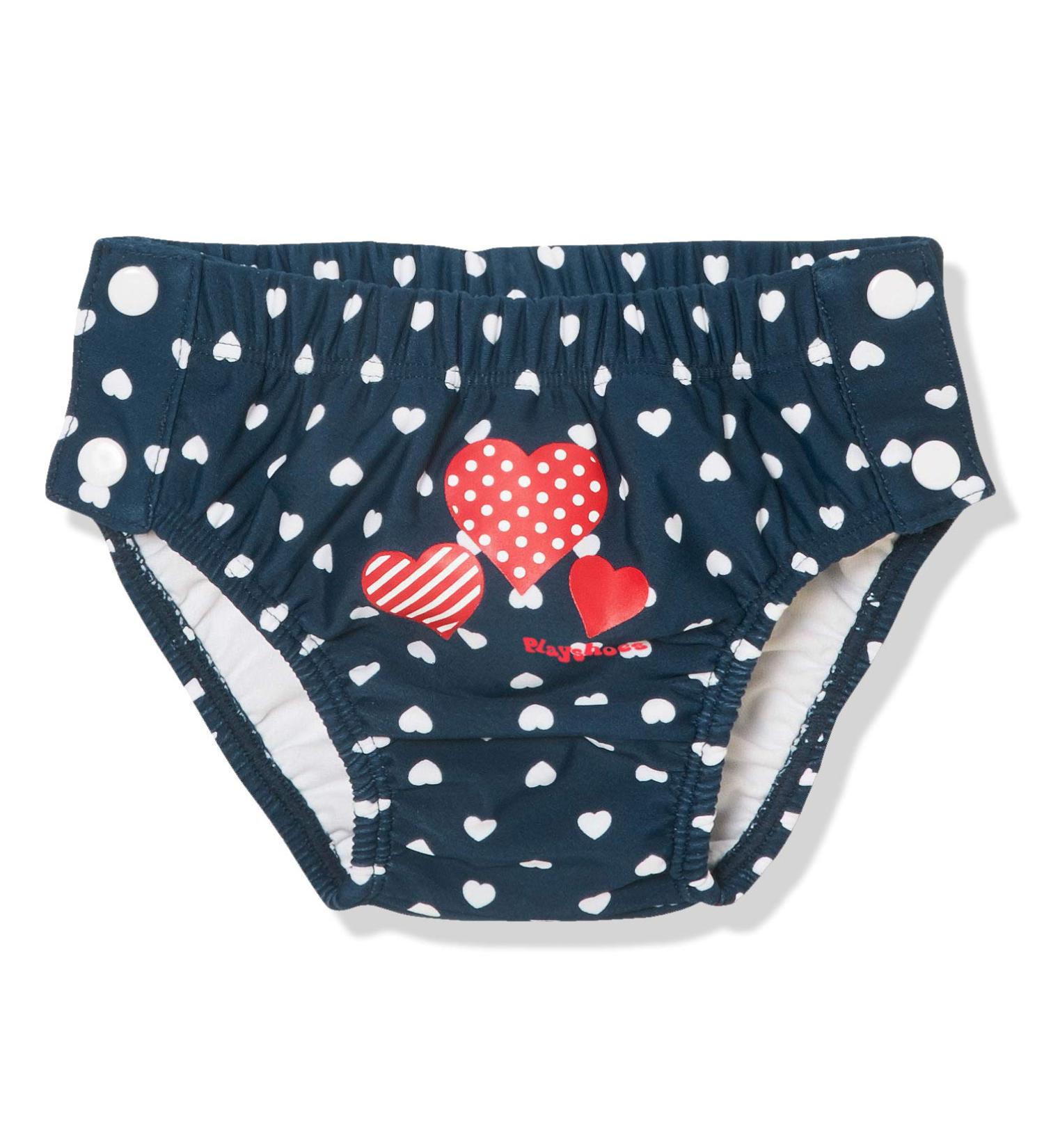 Playshoes UV Protection Diaper Pants for Kids | Unisex Swim Trunks Swimwear 74-80 Hearts Button - International Shipping - Buy Online on GoSupps.com
