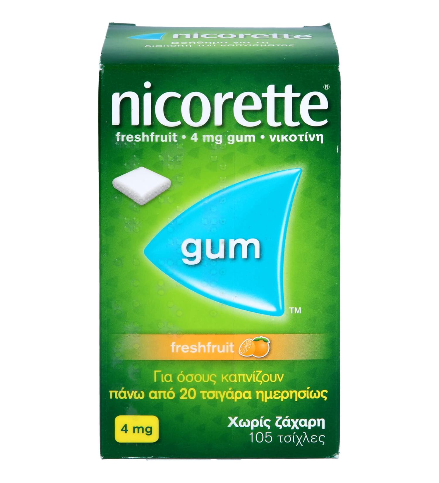 Buy NICORETTE 4 mg Freshfruit Chewing Gum - 105 pcs | Fast International Shipping - Buy Online on GoSupps.com