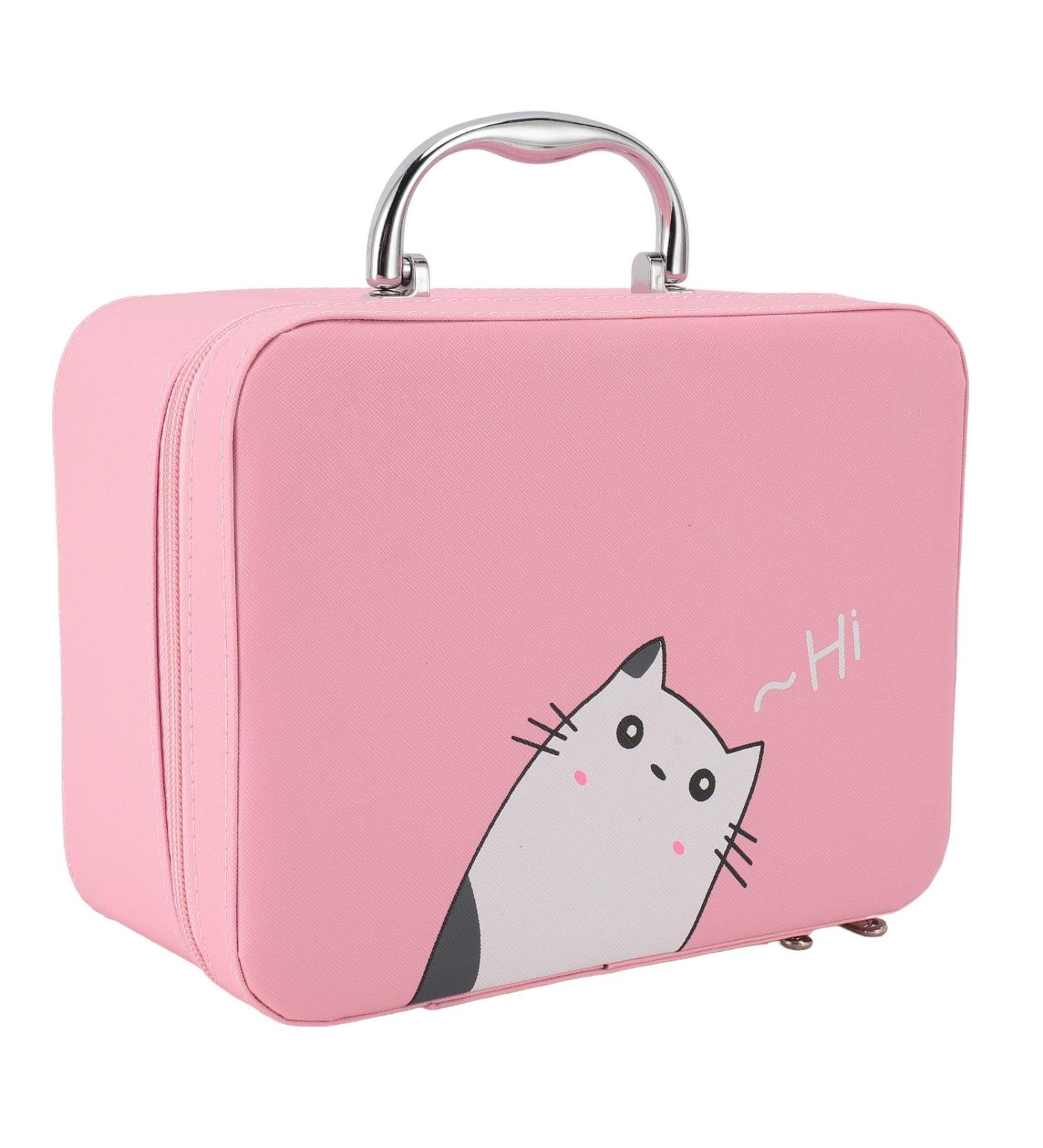 Eyelash Extension Storage Box Smooth Open Durable Waterproof Nail Tool Storage Box Pink for Travel (Pink) - Buy Online on GoSupps.com