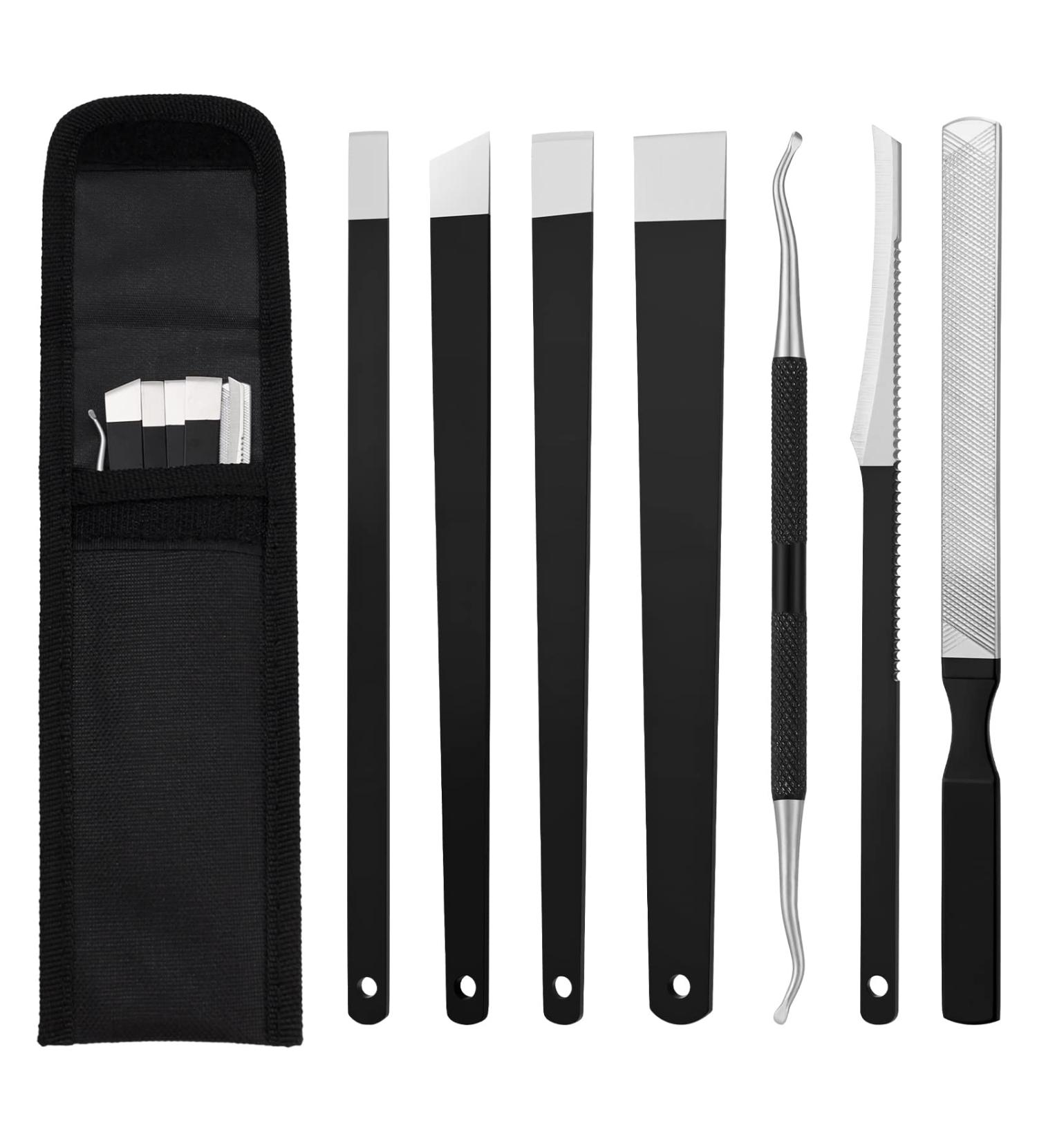 XINRUI 7pcs Ingrown Toenail Kit - Stainless Steel Pedicure Tool Set for Ingrown & Thick Nail - Buy Online on GoSupps.com