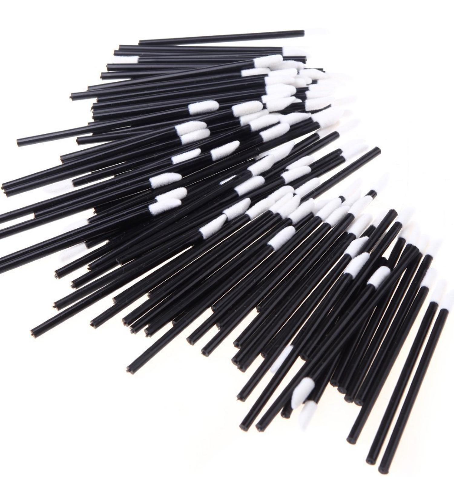 Gemini_mall 100Pcs Disposable Lip Brushes Makeup Tool Gloss Lipstick Wands Applicator Brush - Buy Online on GoSupps.com
