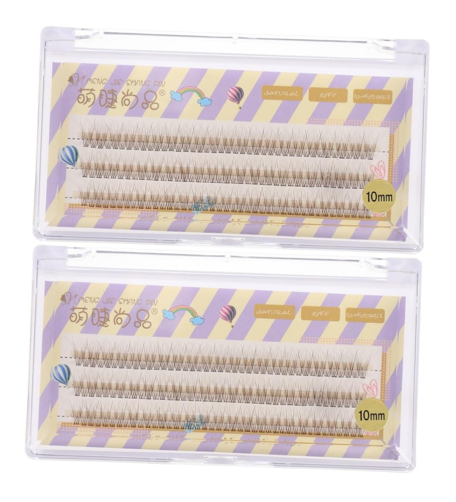 FRCOLOR 2 Boxes Fake Eyelashes Christmas Eye Lashes Individual Lash Individual Eyelash Grafting Lash Faux Lashes Fluffy Eyeslash Lash Extension Grating Eyelash Dense Fiber Cosmetics - Buy Online on GoSupps.com