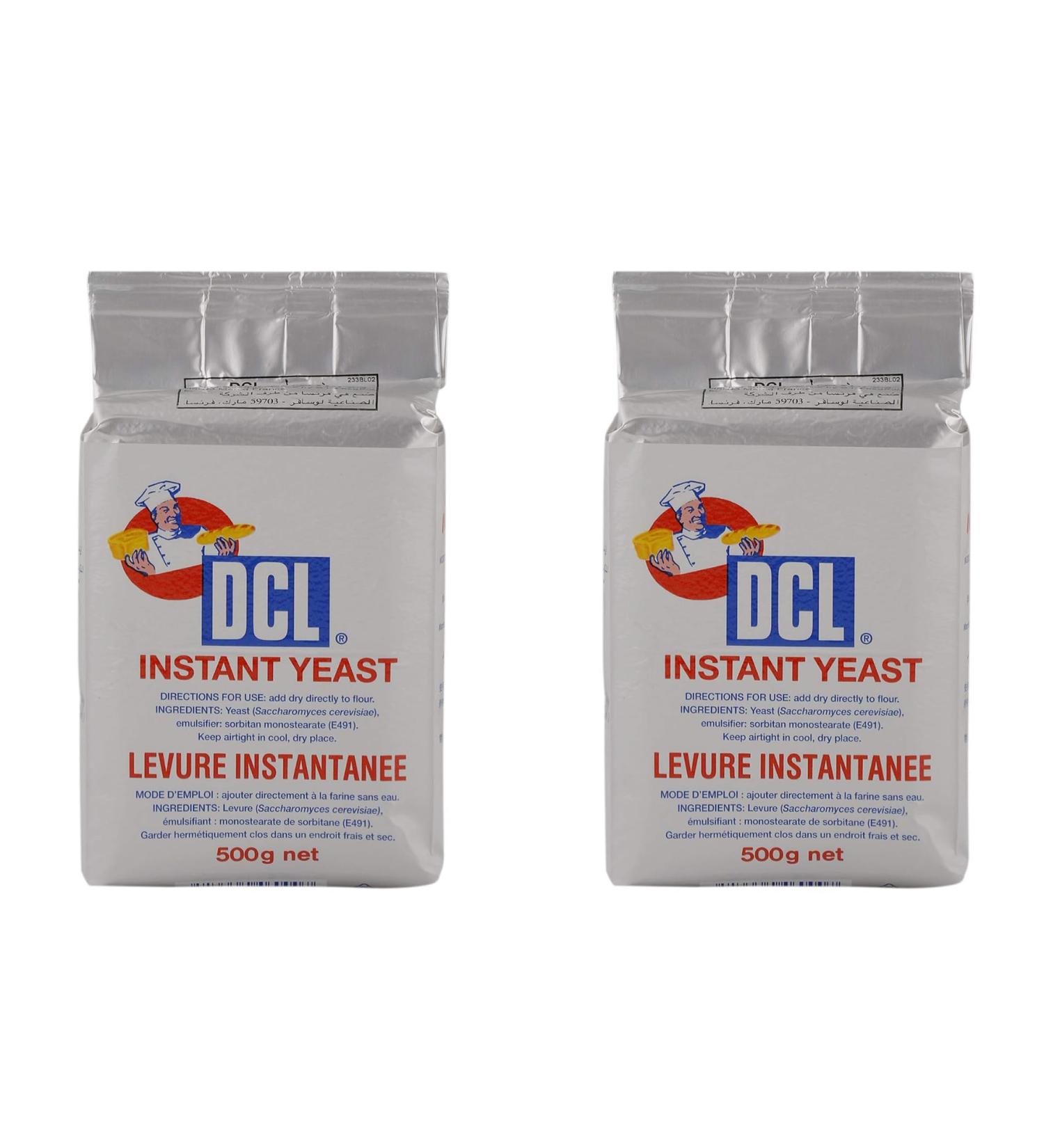 DCL Instant Yeast 2X500g - World's Best Premium Quality for Bread & Buns | Fast-Acting Formula - Buy Online on GoSupps.com