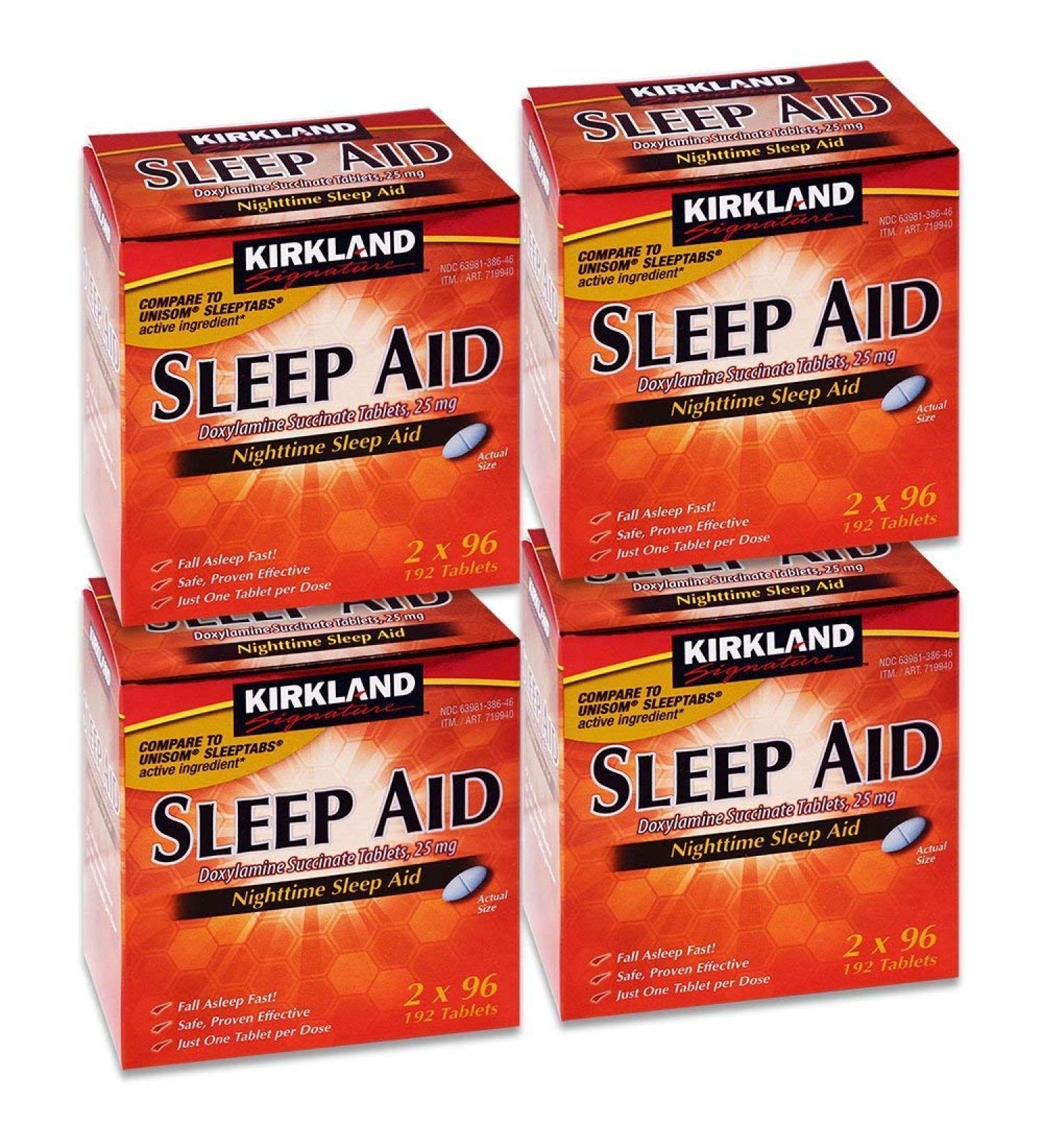 Kirkland Signature Sleep Aid 192 Tablets (4 Pack)