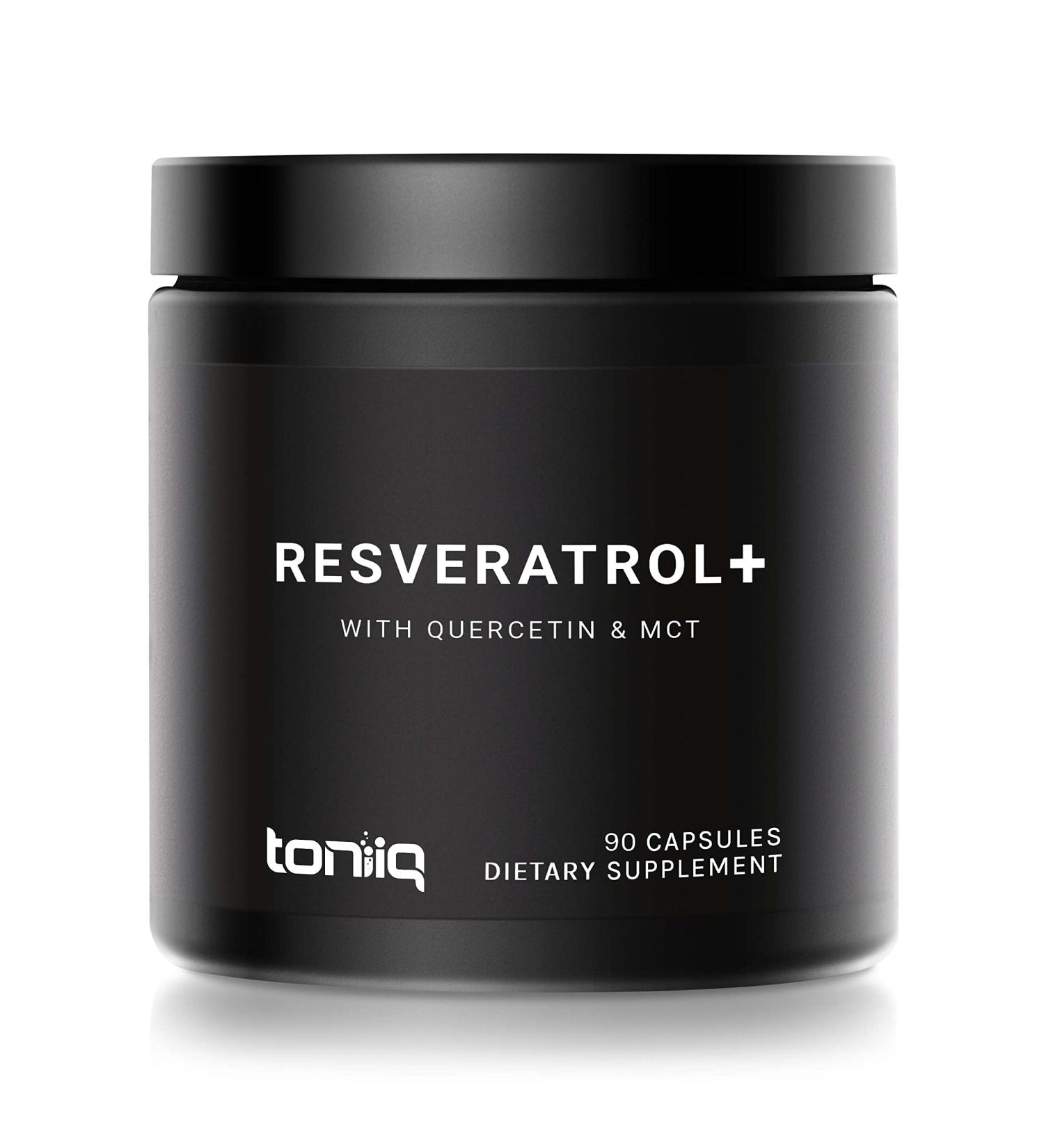 1600mg Resveratrol Blend with MCT Oil - Ultra High Purity, Third-Party Tested - Optimal NAD Supplement - Buy Online on GoSupps.com