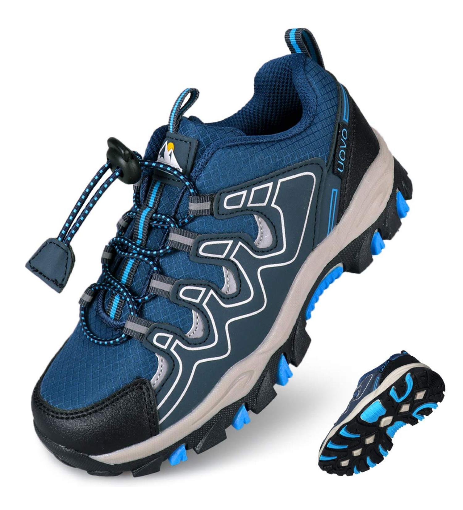 UOVO Boys Waterproof Hiking Sneakers | Children's Trekking & Outdoor Sports Shoes | Sizes 27-40 | Blue - Buy Online on GoSupps.com