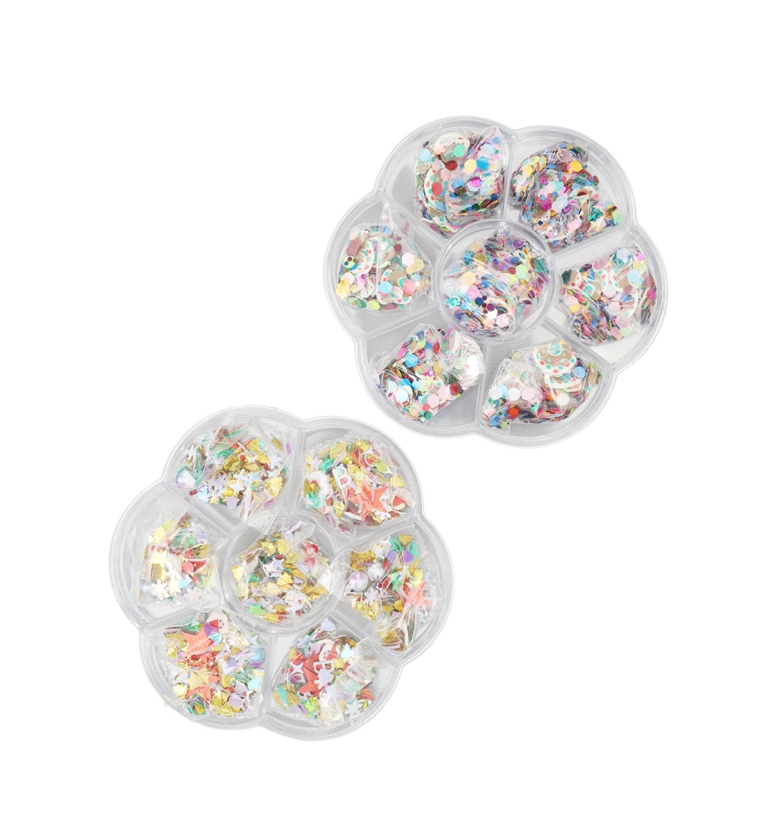 Clay Nail Glitter Delicate and Elegant Christmas Nail Slice Shiny and Cute for Party - Buy Online on GoSupps.com