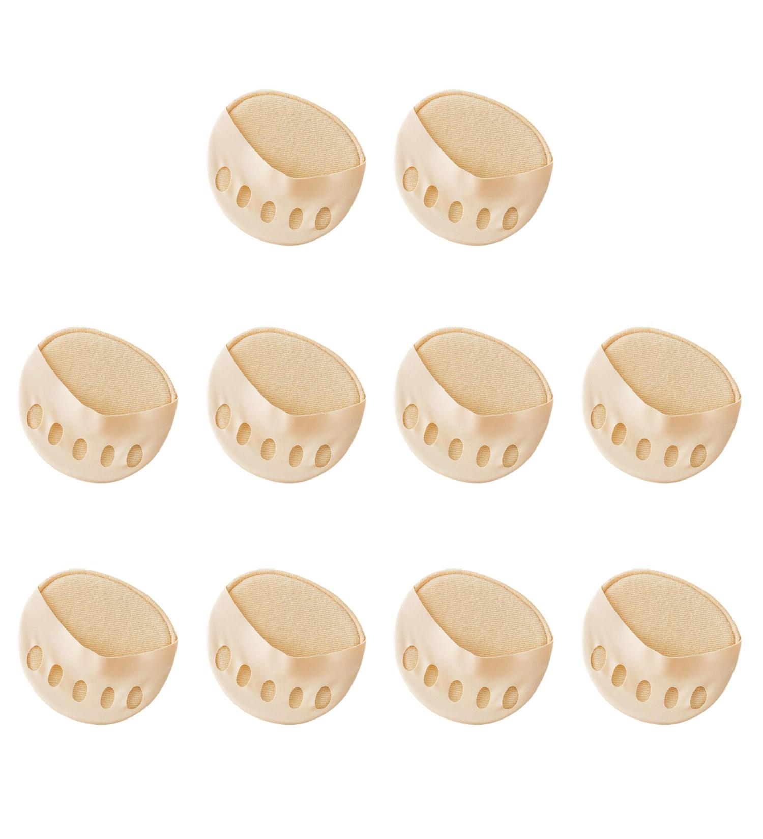 Forefoot Honeycomb Pads - Metatarsal Cushions for Women | Pain Relief Ball of Foot - 5 Pairs Skin Color - Buy Online on GoSupps.com