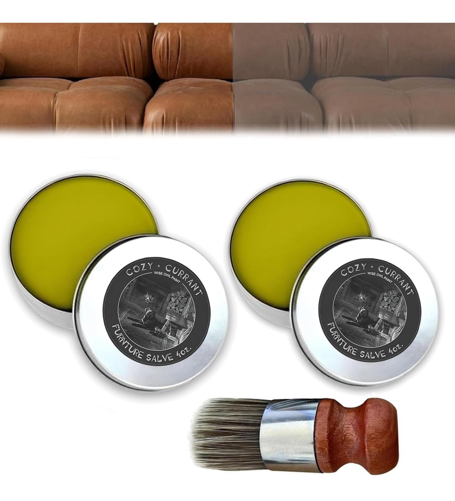 Generallye - Leather & Furniture Repair Salve + Applicator Brush 2024 Best Generallye Leather Repair Salve Furniture Salve For Leather Wood Safe and Fast Recovery of Leather Wood Furniture (2pcs) - Buy Online on GoSupps.com
