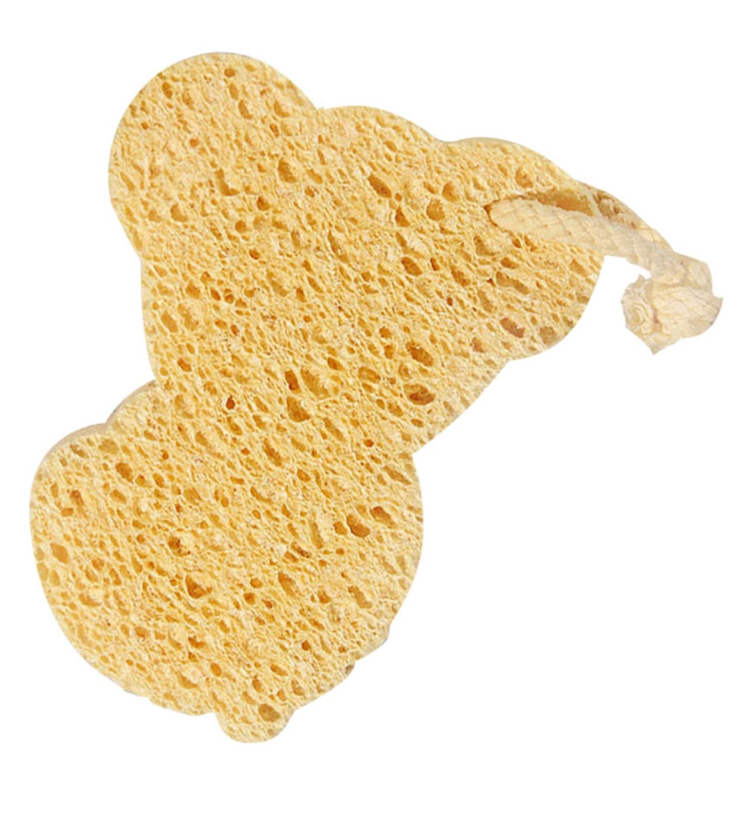 1pc Shower Wipe Cartoon Animal Bear Sponge Soonges Shower Supplies Foam Sponge Scrubber Sponges Kids Drum and Sticks Body Infant Take a Bath Wood Pulp Fiber Bath Towel - Buy Online on GoSupps.com