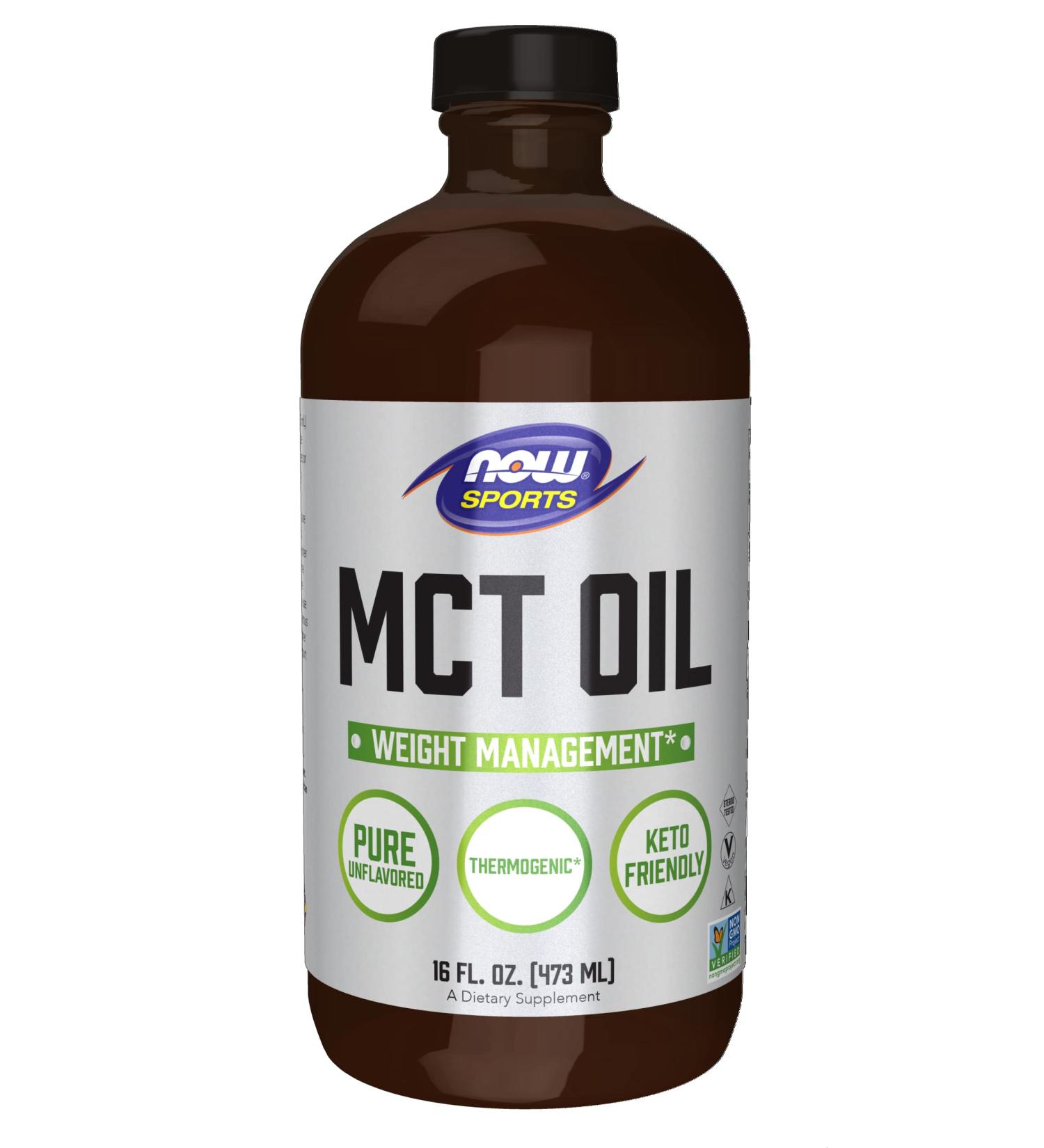 Now Foods Sports MCT Oil Unflavored 16 fl oz - Boost Energy & Performance - Buy Online on GoSupps.com