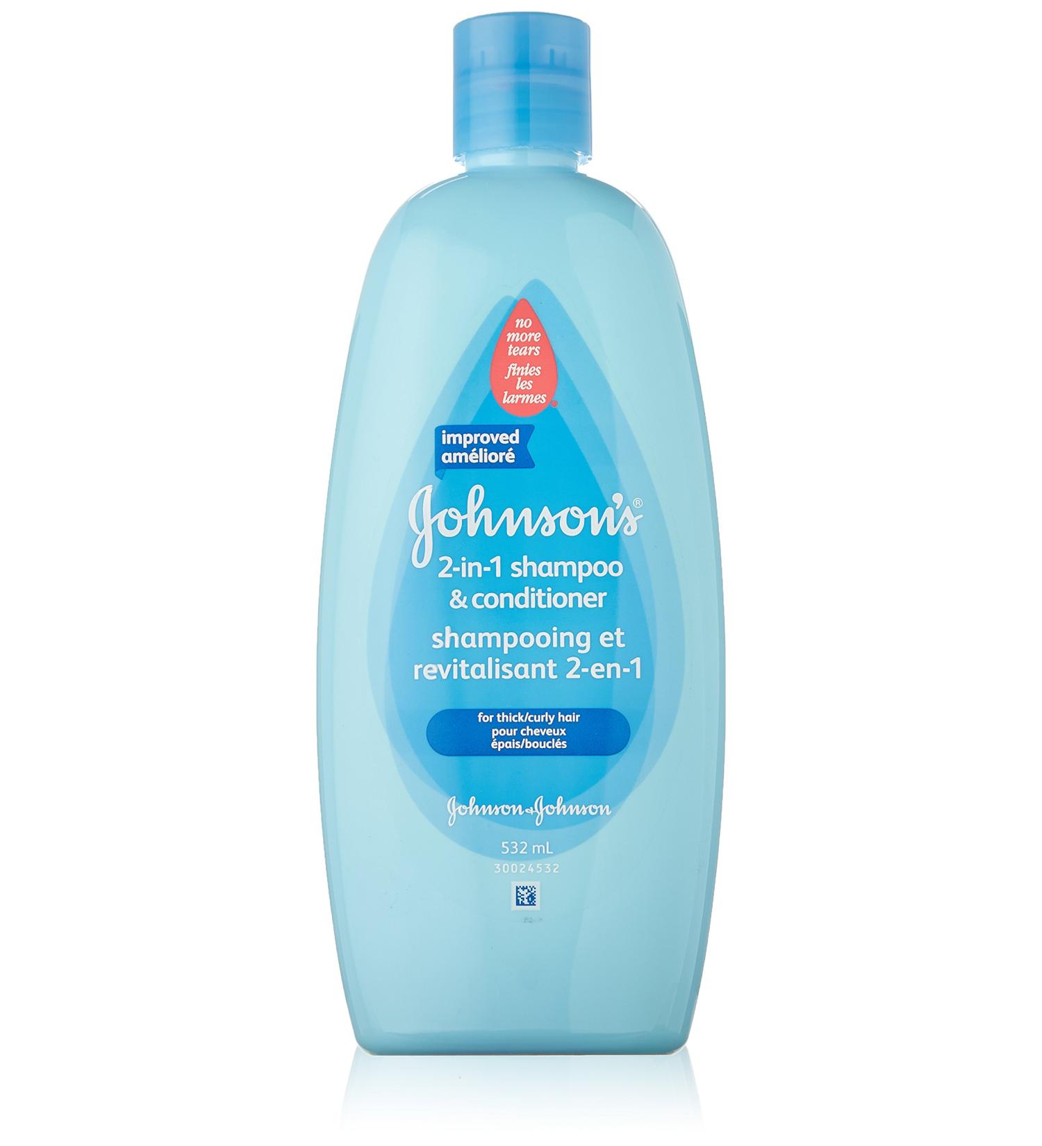 Johnson's Baby 2-in-1 Shampoo and Conditioner for Thick/Curly Hair 532ml - Buy Online on GoSupps.com