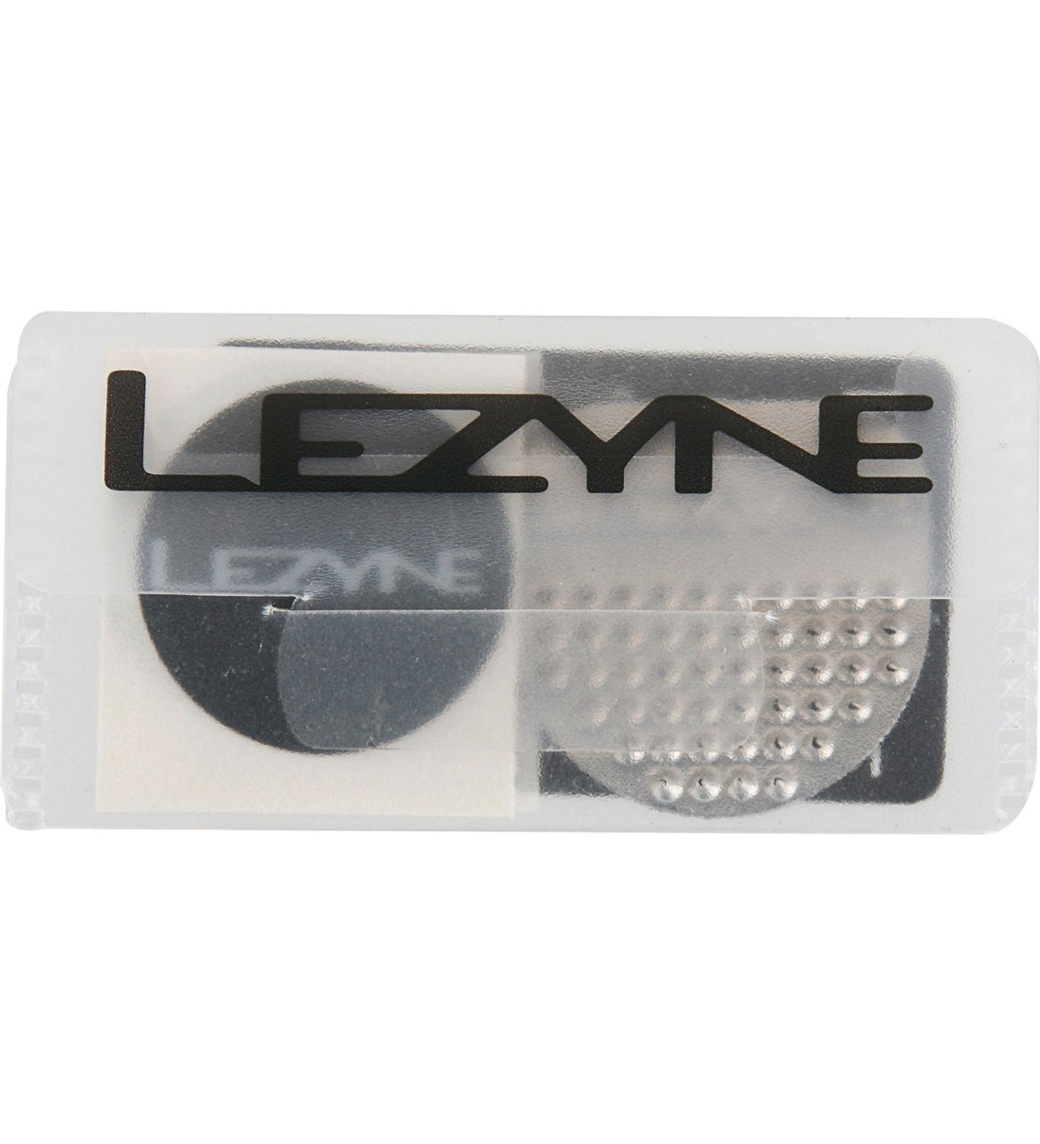 LEZYNE Smart Bicycle Tire Patch Kit, 6 Glueless Patches, Tire Boot, Stainless Steel Scuffer, Super Adhesive Bike Tire Patches One Size