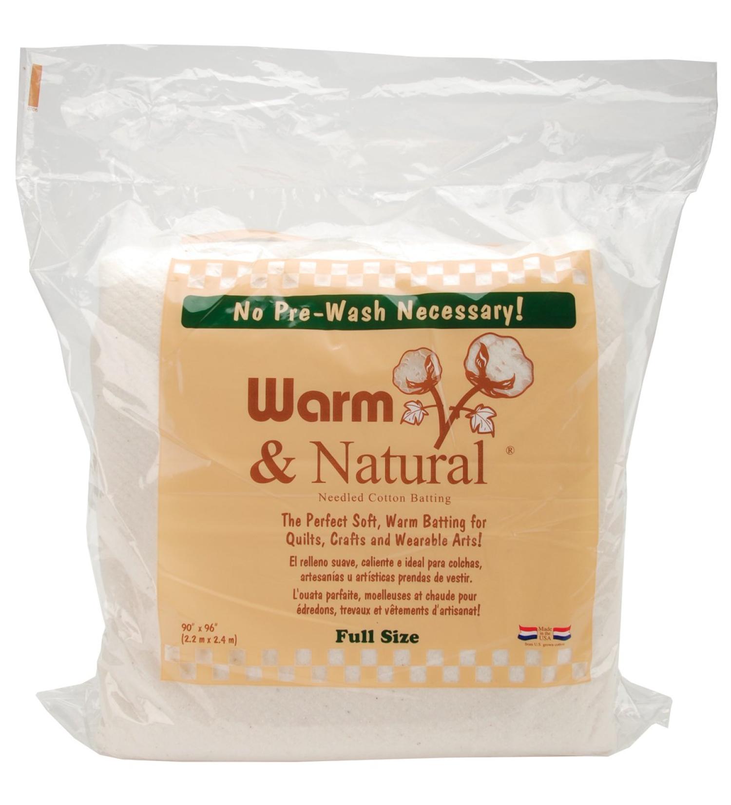 Warm & Natural Cotton Batting - Full Size 90x96 - Buy Online on GoSupps.com